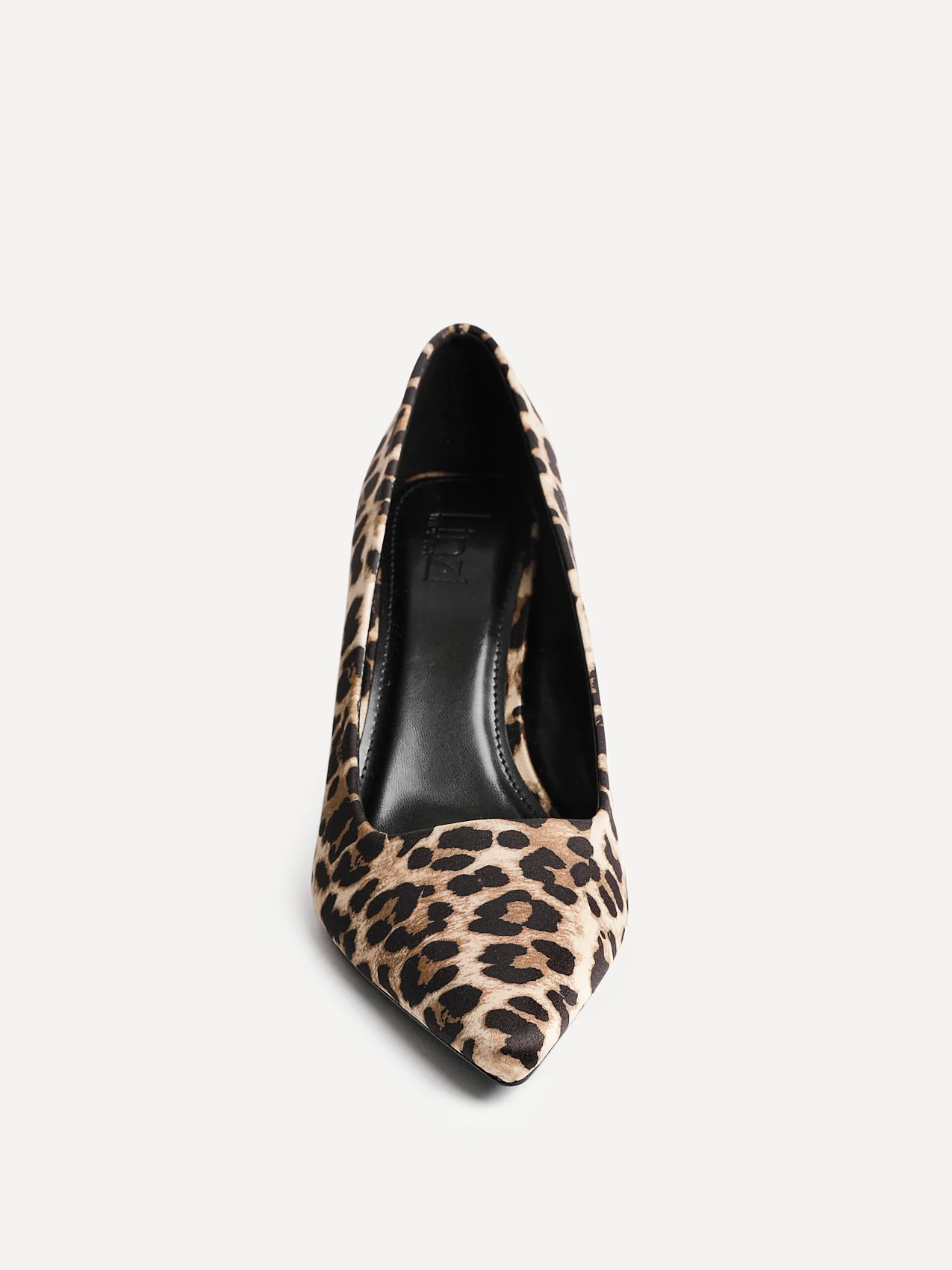 Aim Wide Fit Leopard Satin Court Heels - Image 4