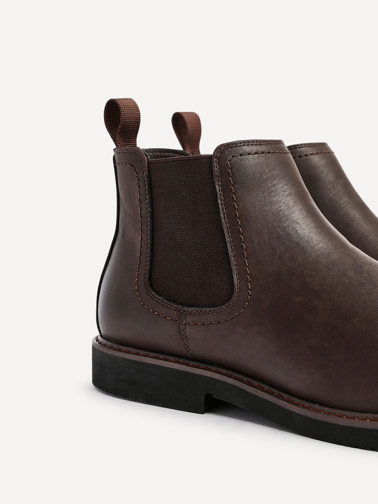 Alessandro Mens Brown Faux Leather Chelsea Boots - Image 5