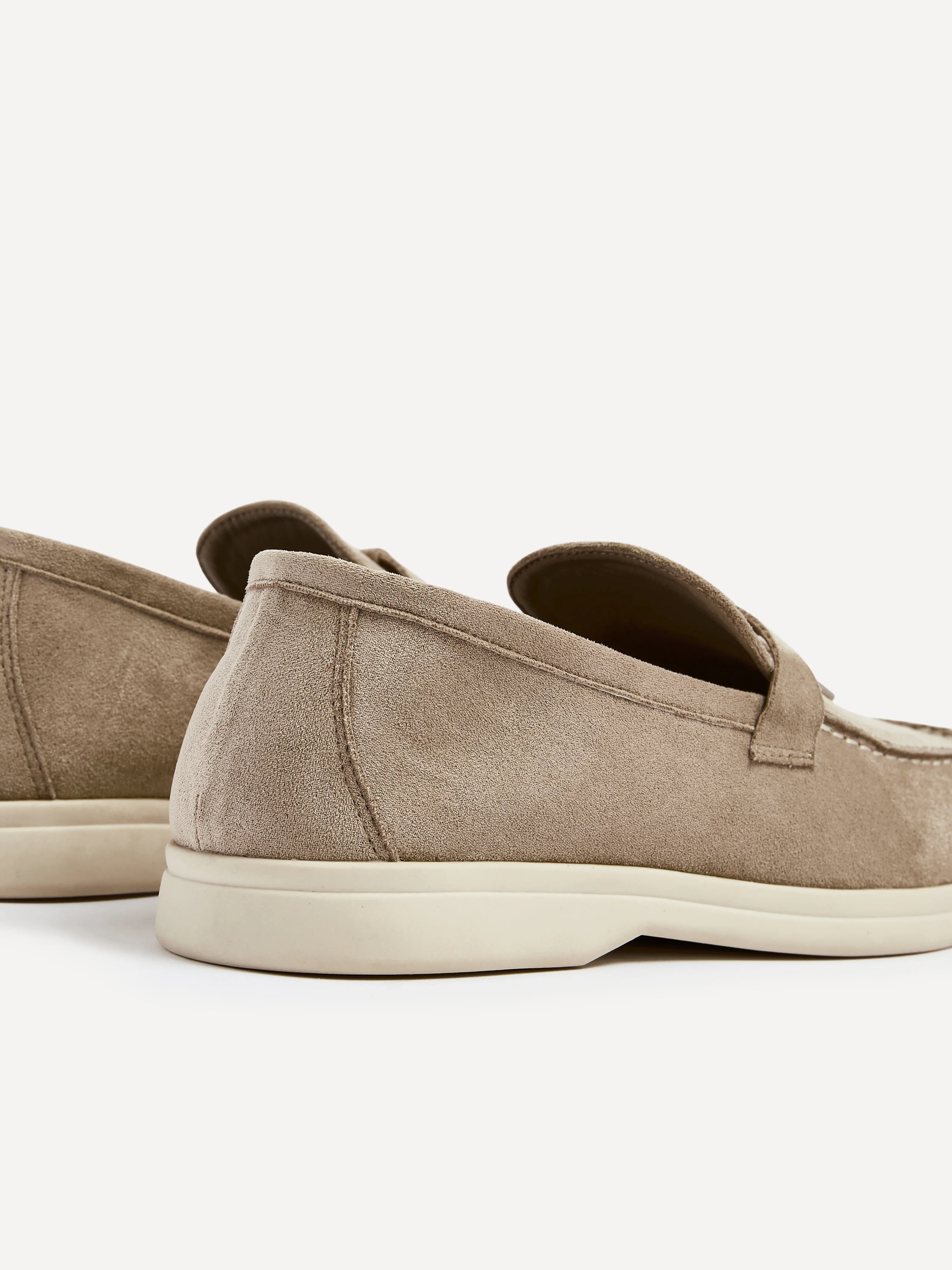 Alette Mocha Faux Suede Slip On Loafers - Image 4