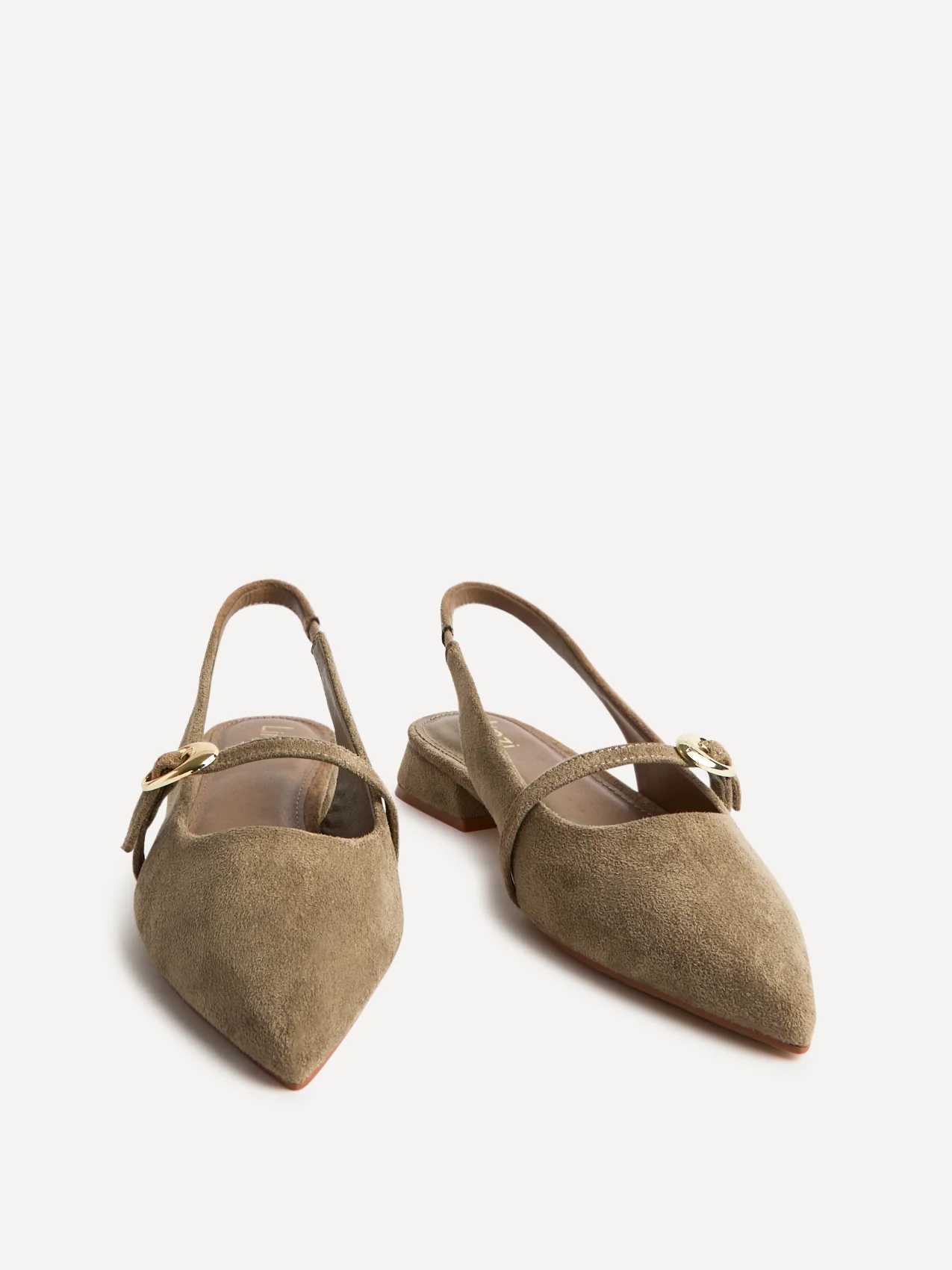 Align Taupe Faux Suede Ballet Flats - Image 3