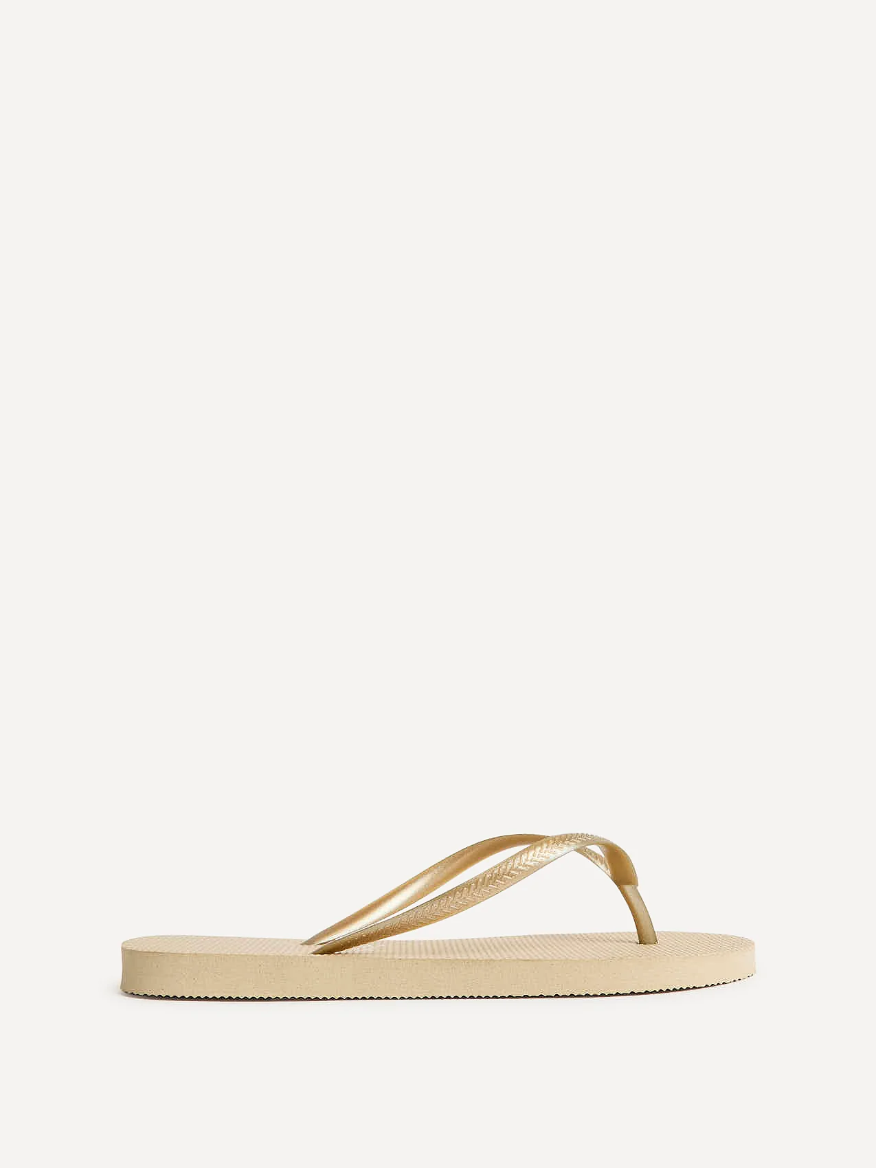 Aluna Gold Flip Flops - Image 2