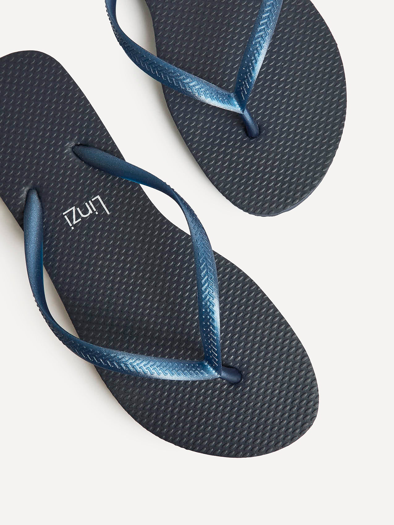 Aluna Navy Flip Flops - Image 5