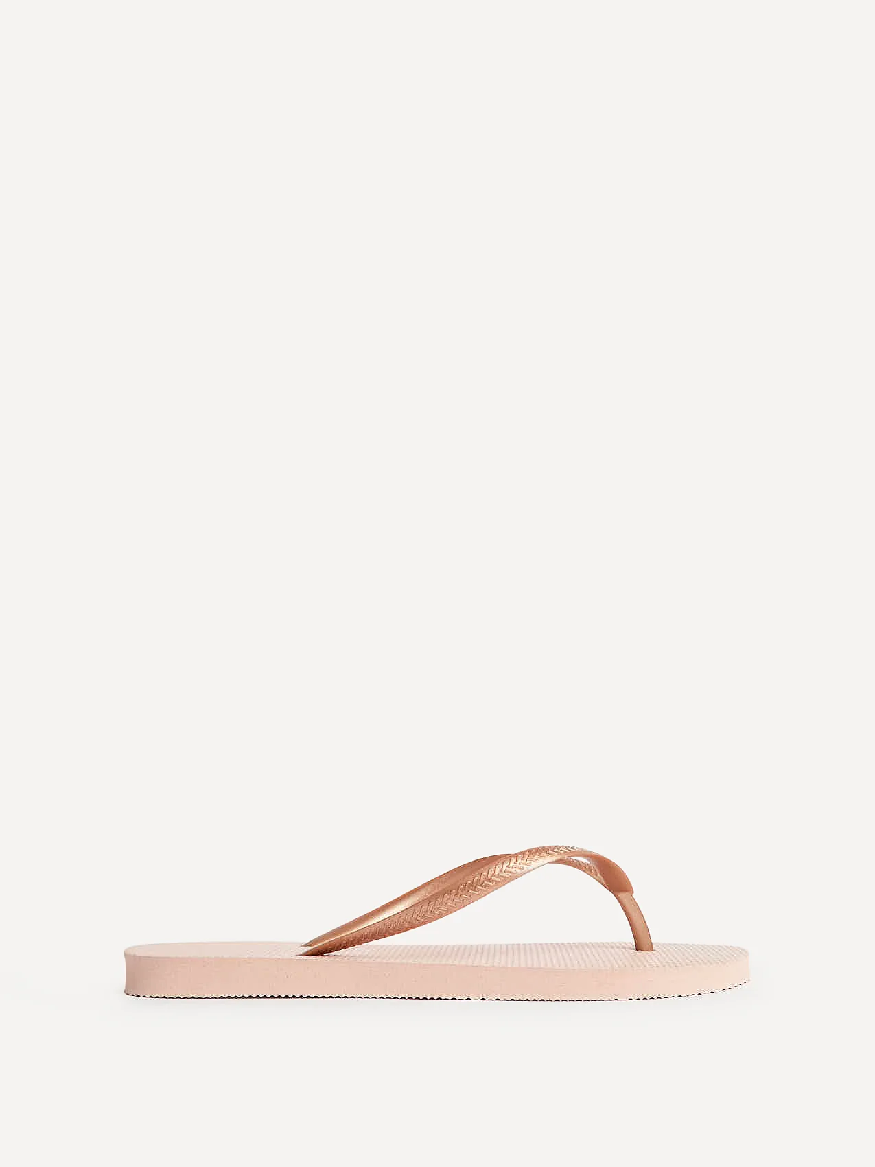 Aluna Rose Gold Flip Flops - Image 2