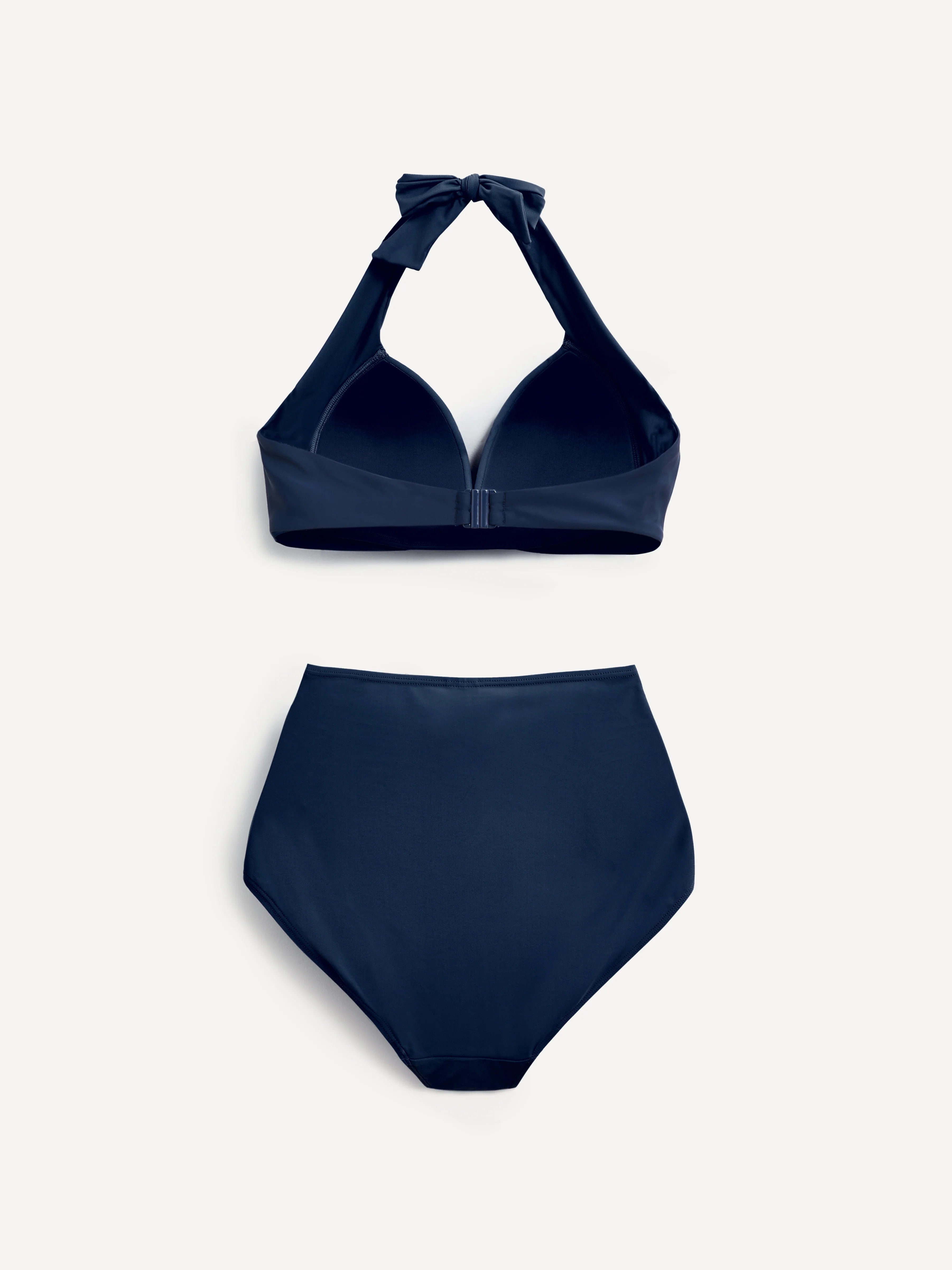 Amalfi Navy High Waisted Tummy Control Bikini - Image 3