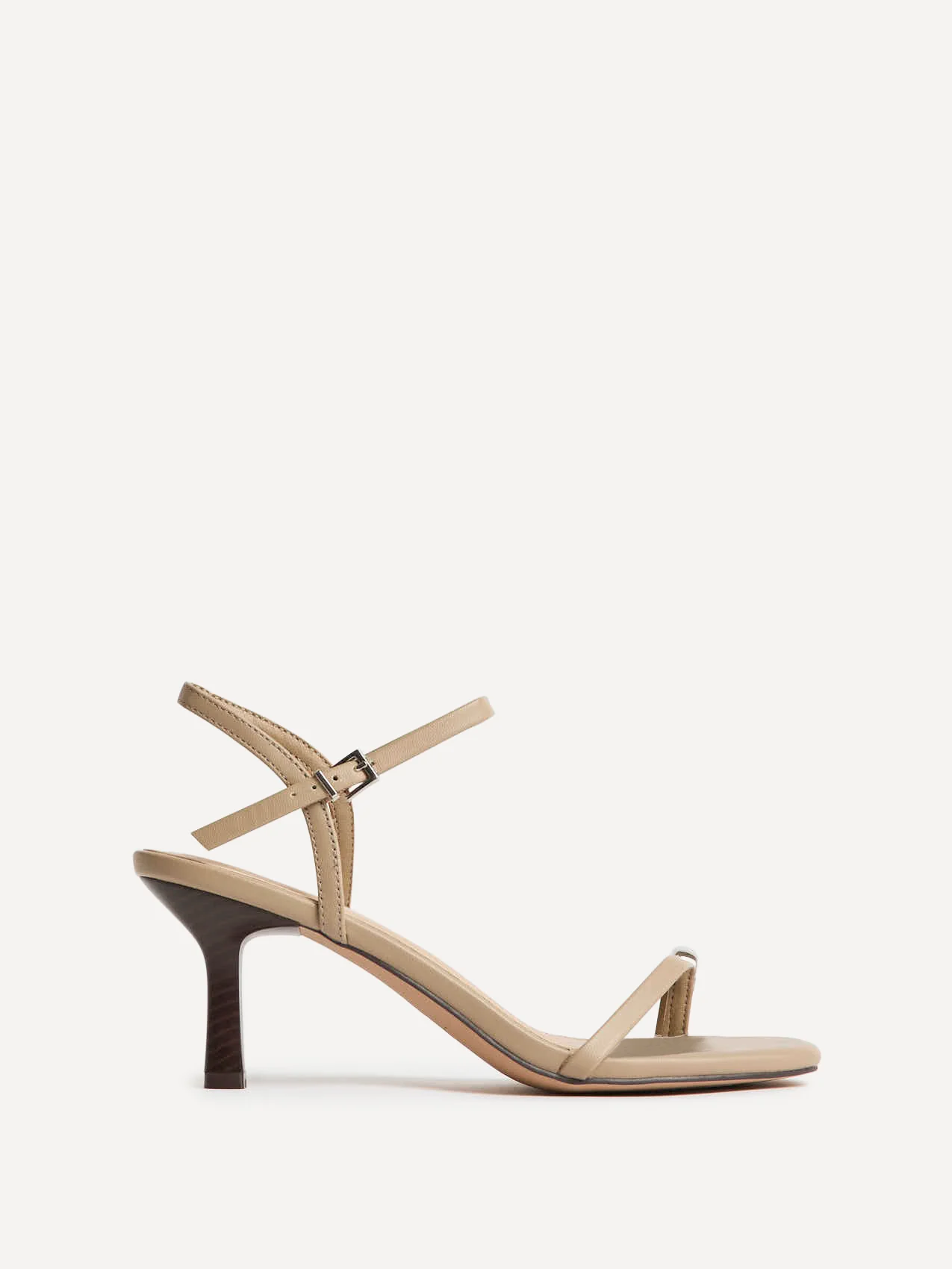 Amira Taupe Heeled Sandals - Image 2