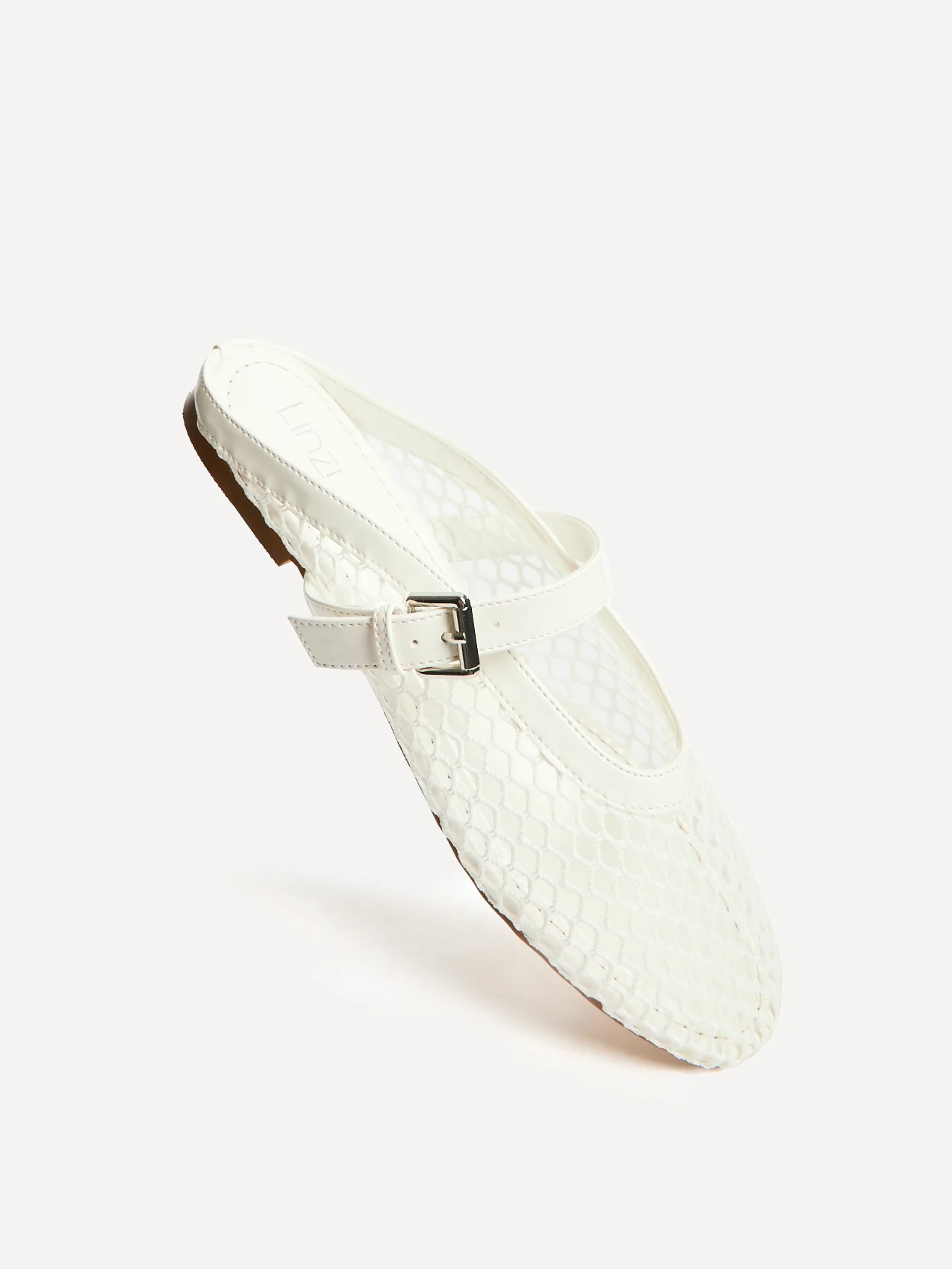 Anessa White Mesh Mules - Image 4