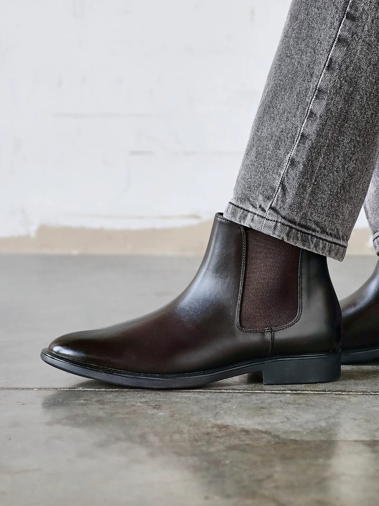 Antonio Mens Brown Faux Leather Chelsea Boots - Image 6