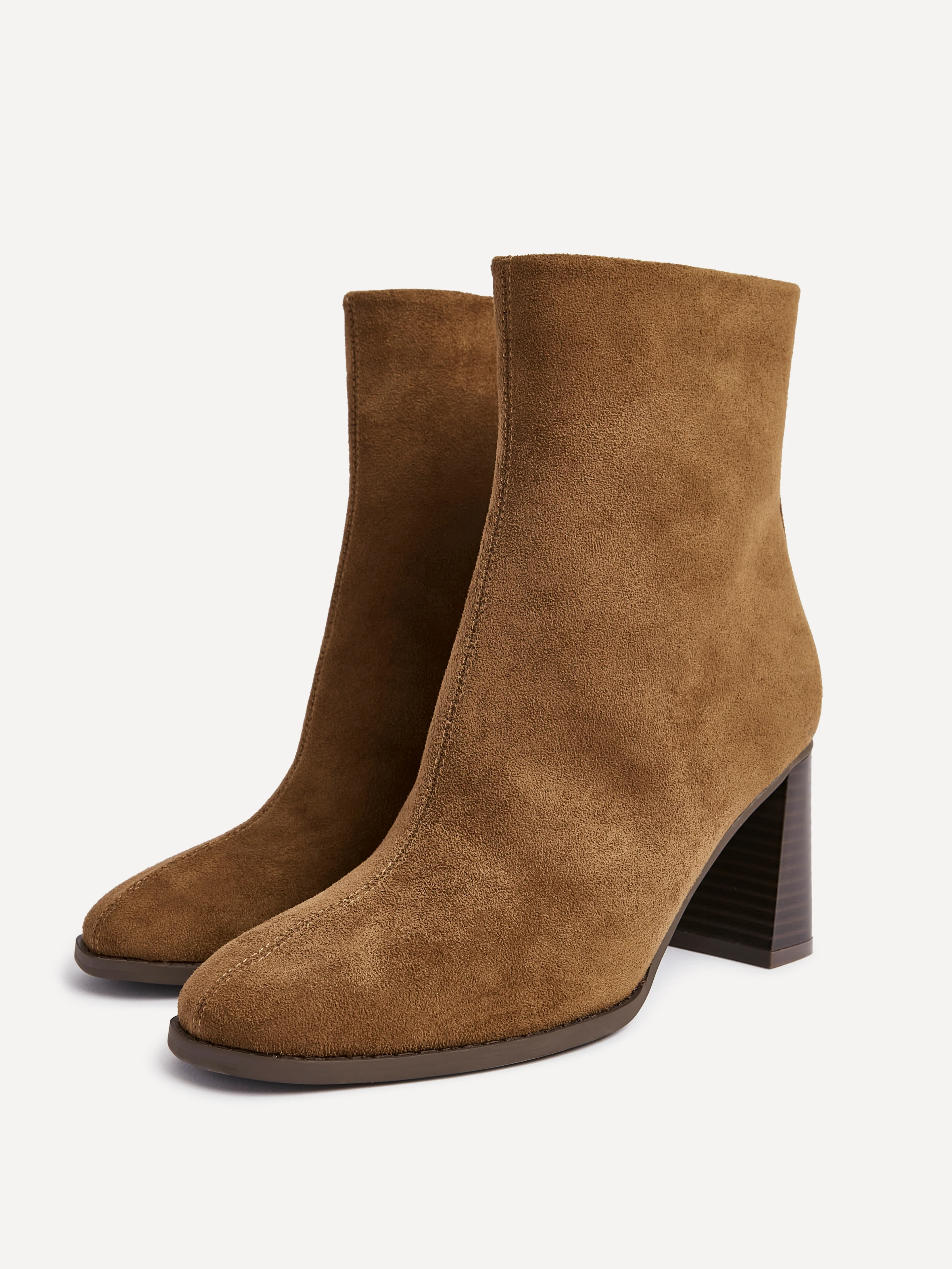 Approach Tan Block Heel Ankle Boots - Image 5