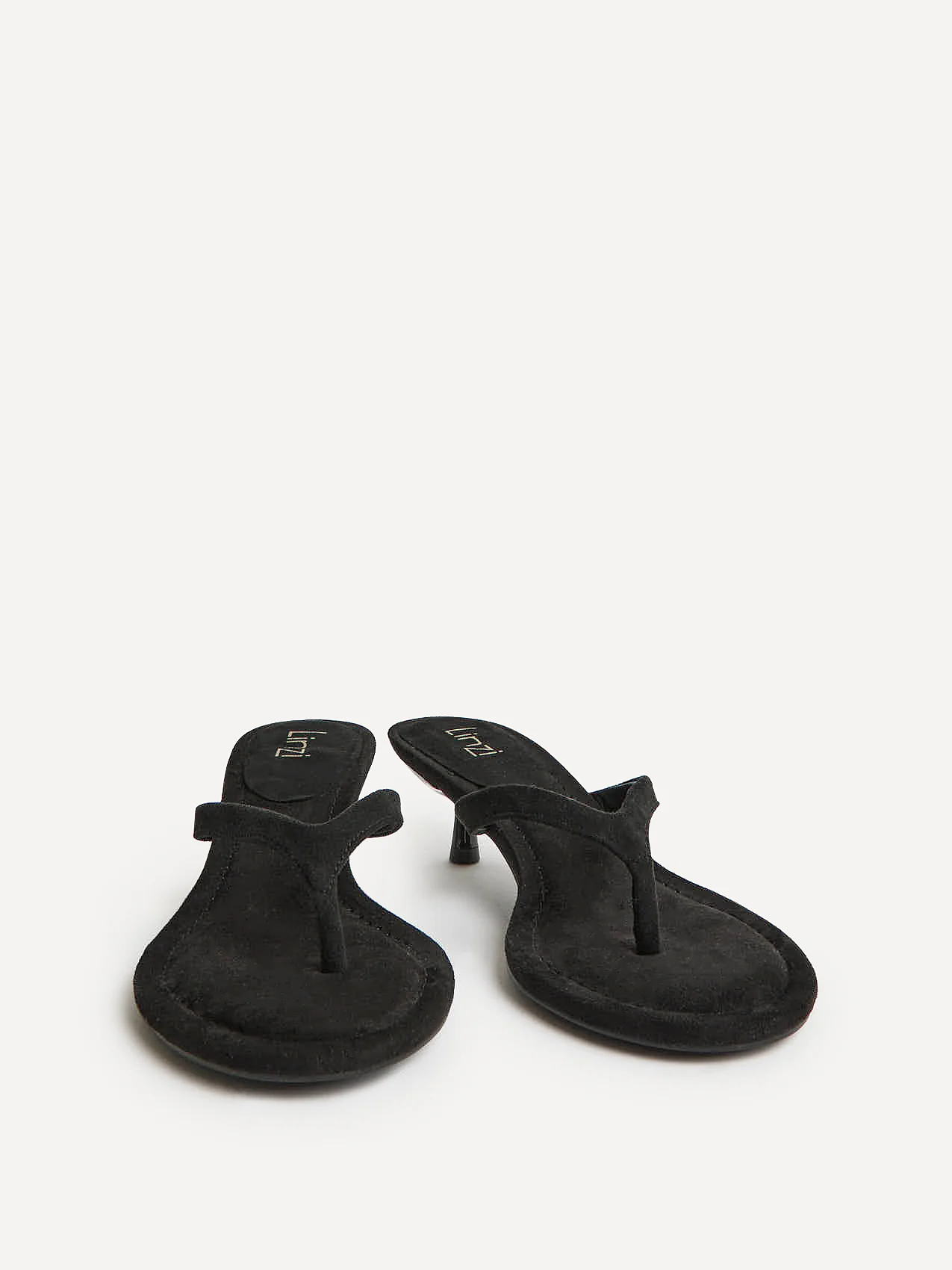 Ascend Black Faux Suede Mule Heels - Image 3