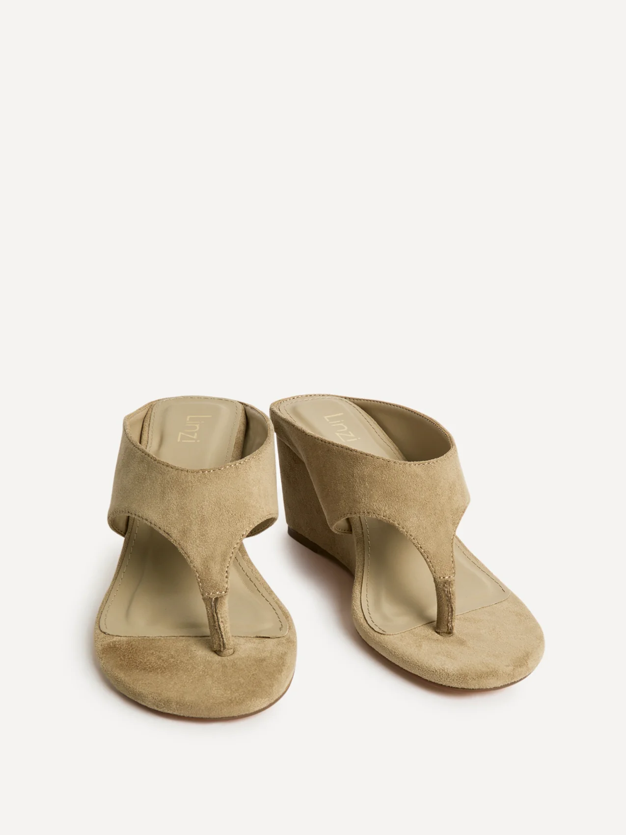 Avalon Sand Toe Post Wedge Sandals - Image 3