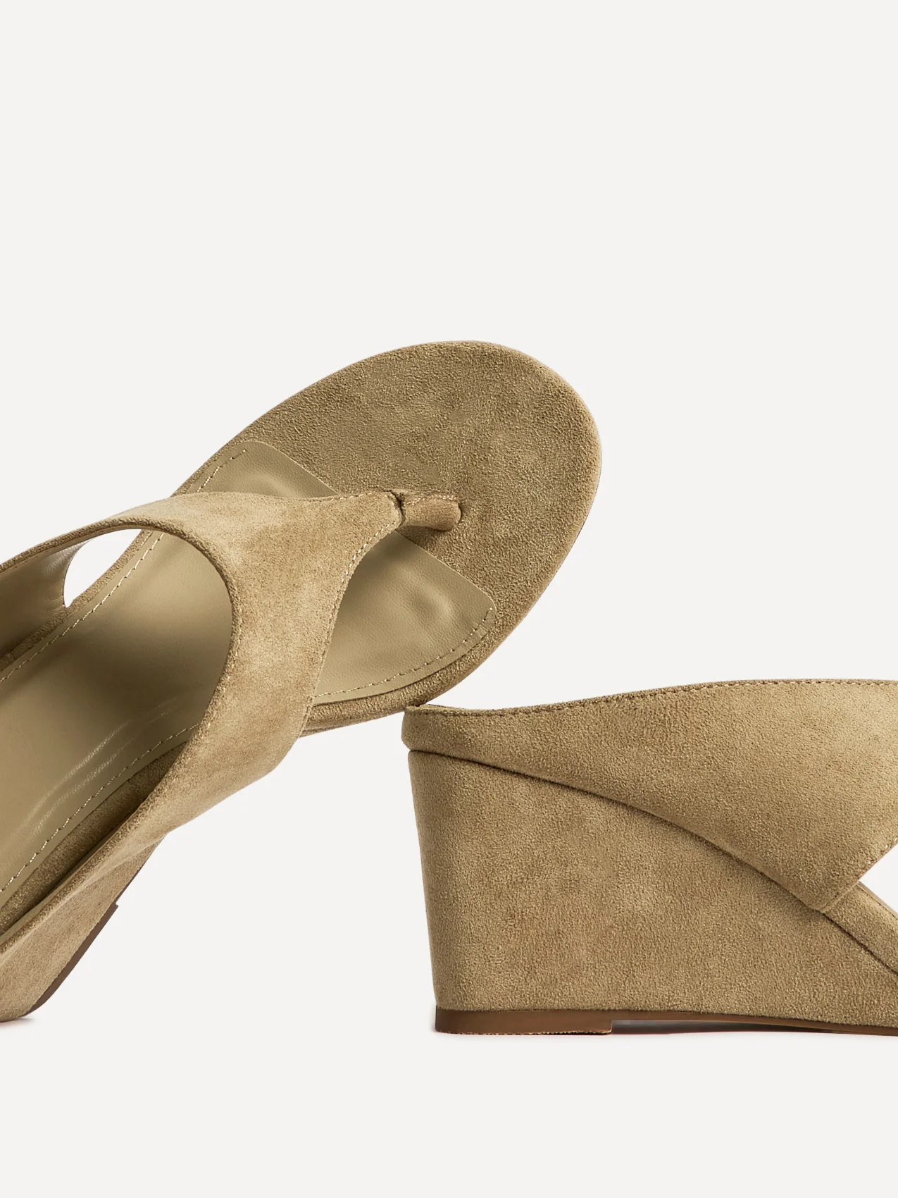 Avalon Sand Toe Post Wedge Sandals - Image 5