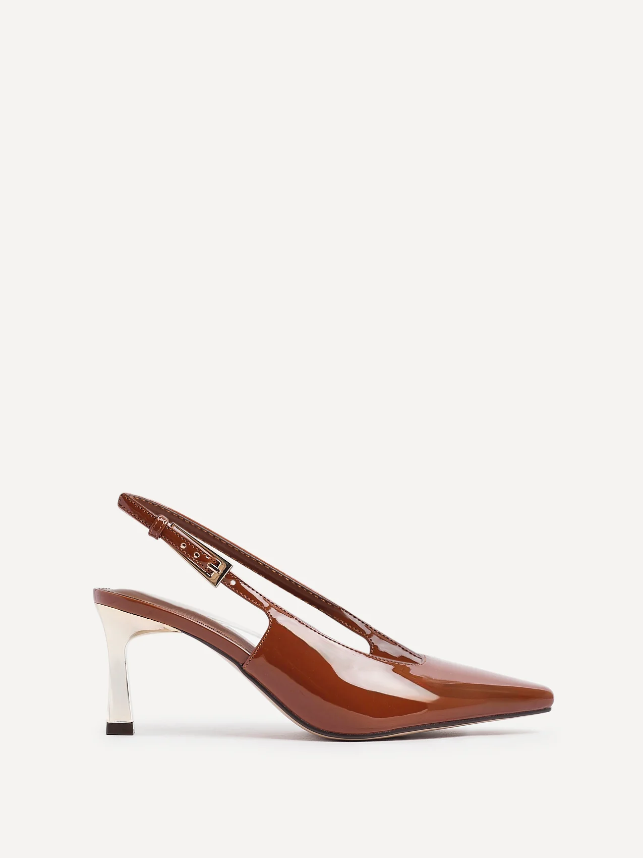 Avani Caramel Patent Court Heels - Image 2