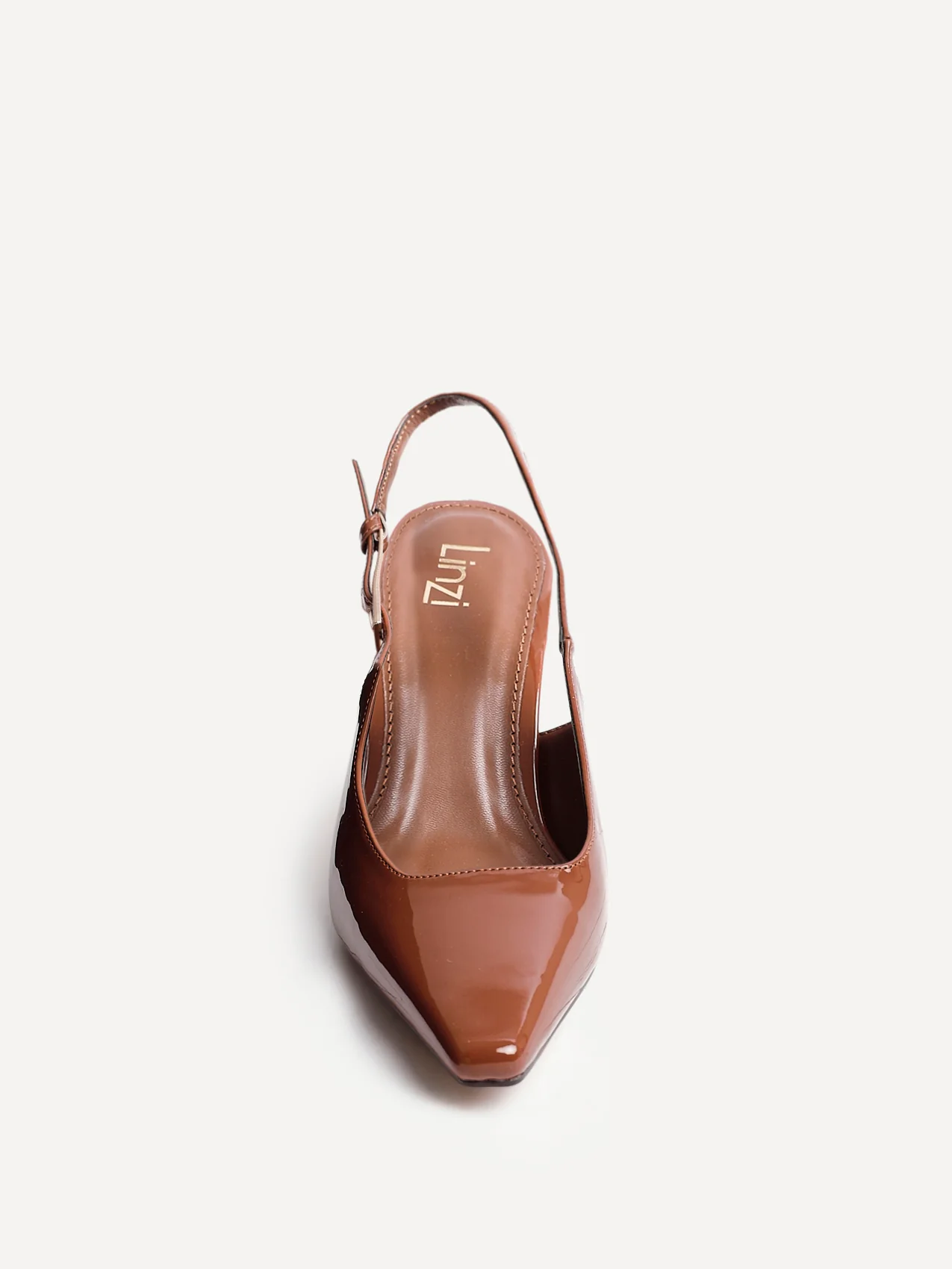 Avani Caramel Patent Court Heels - Image 4
