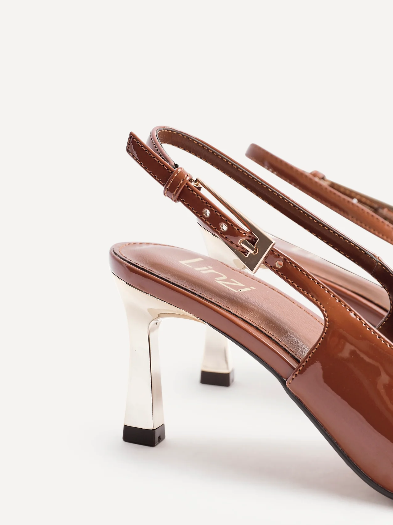 Avani Caramel Patent Court Heels - Image 5