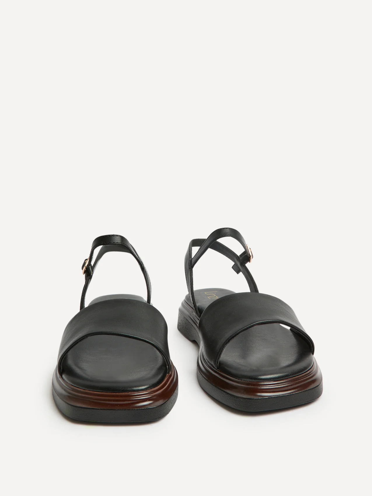 Balance Black Flat Sandals - Image 3
