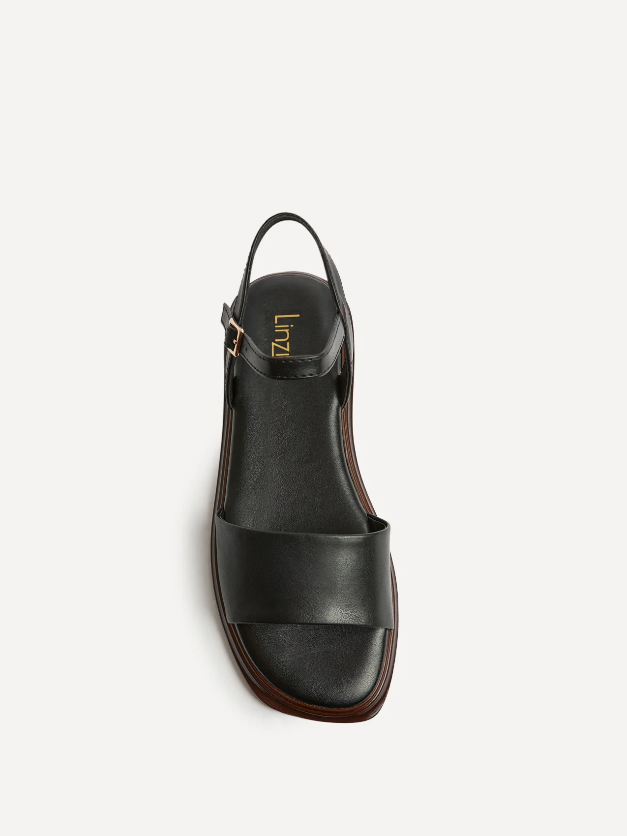 Balance Black Flat Sandals - Image 4