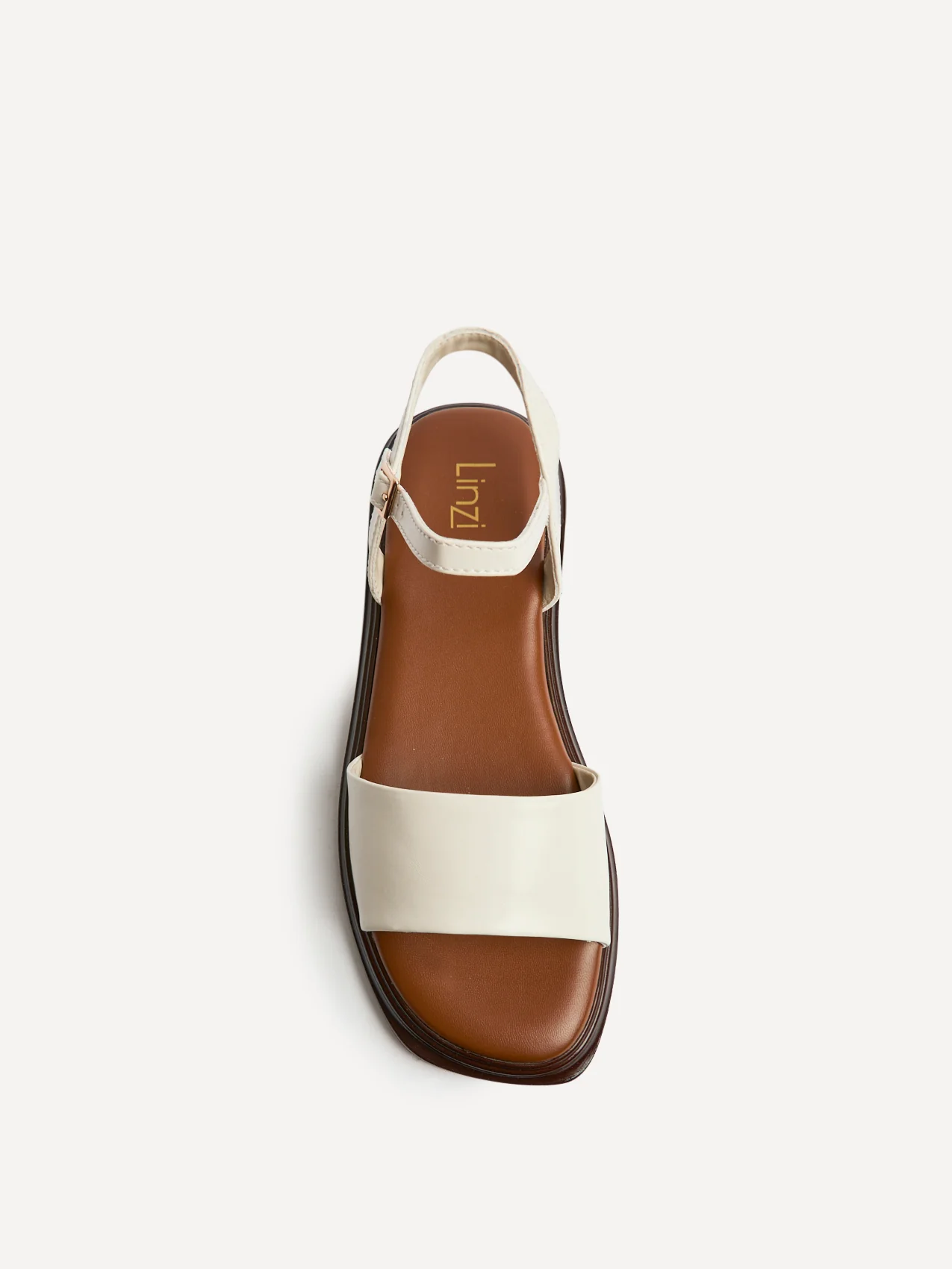 Balance Ivory Flat Sandals - Image 4