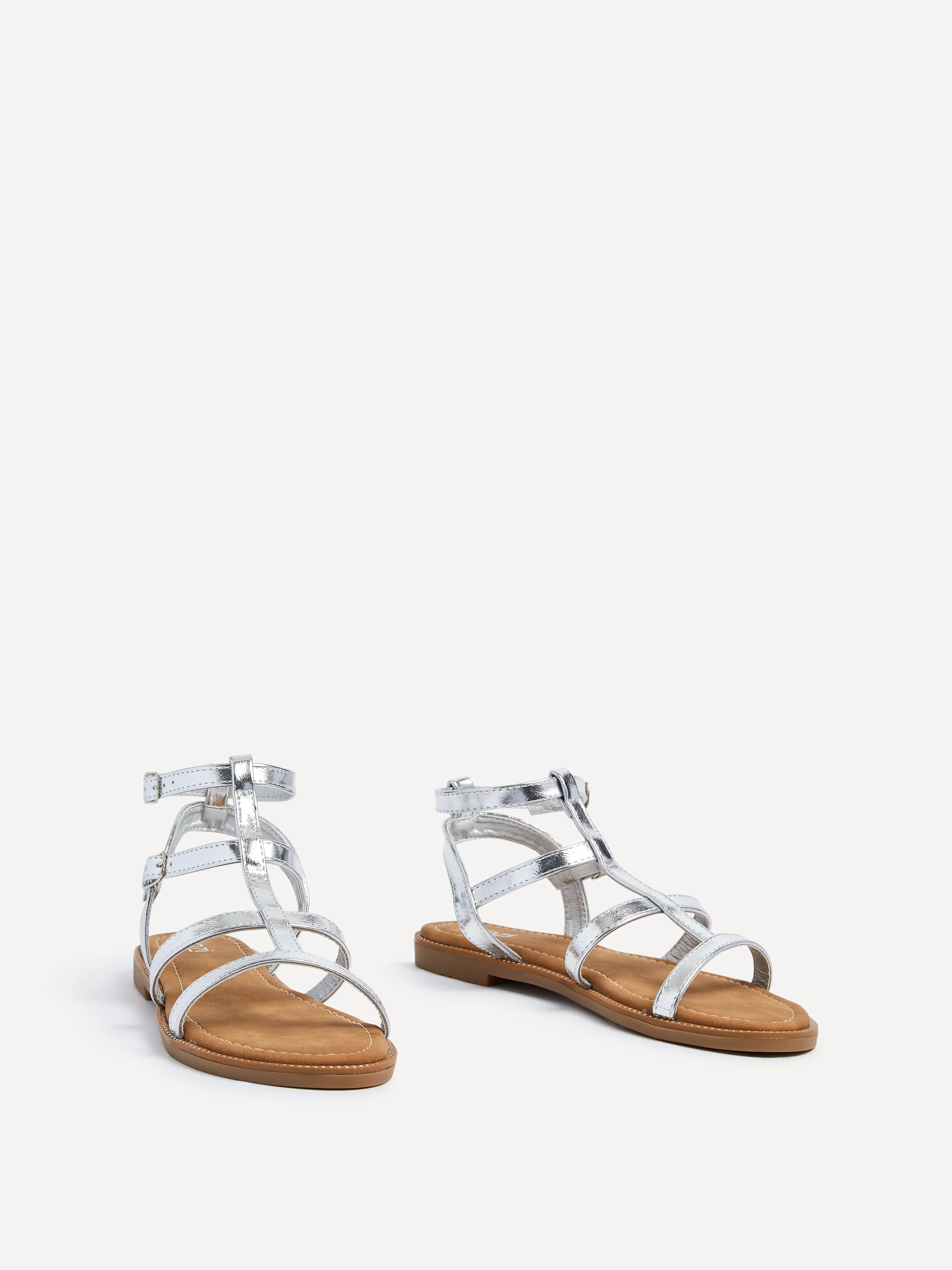 Belinda Silver Gladiator Sandals - Image 3