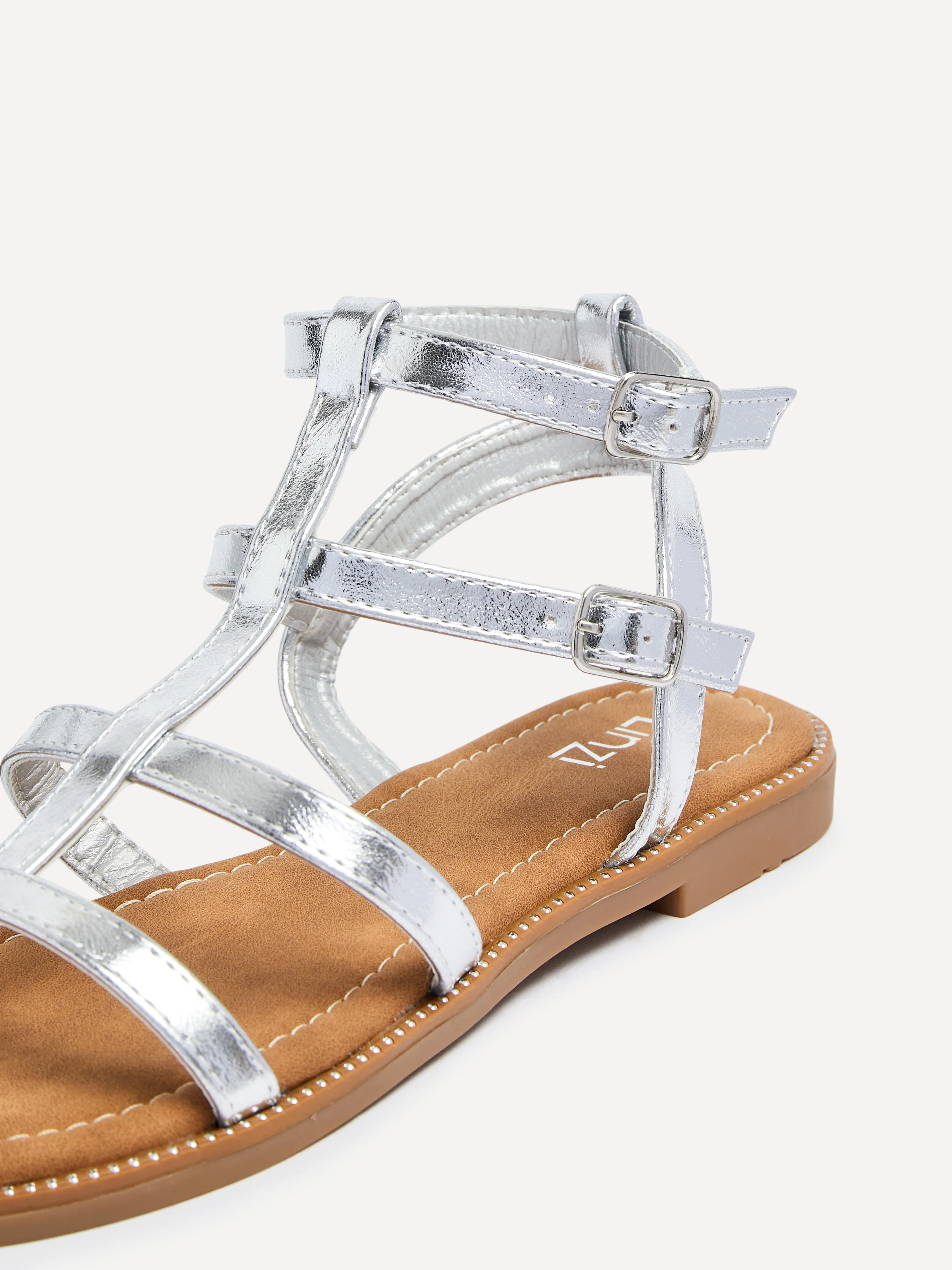 Belinda Silver Gladiator Sandals - Image 4