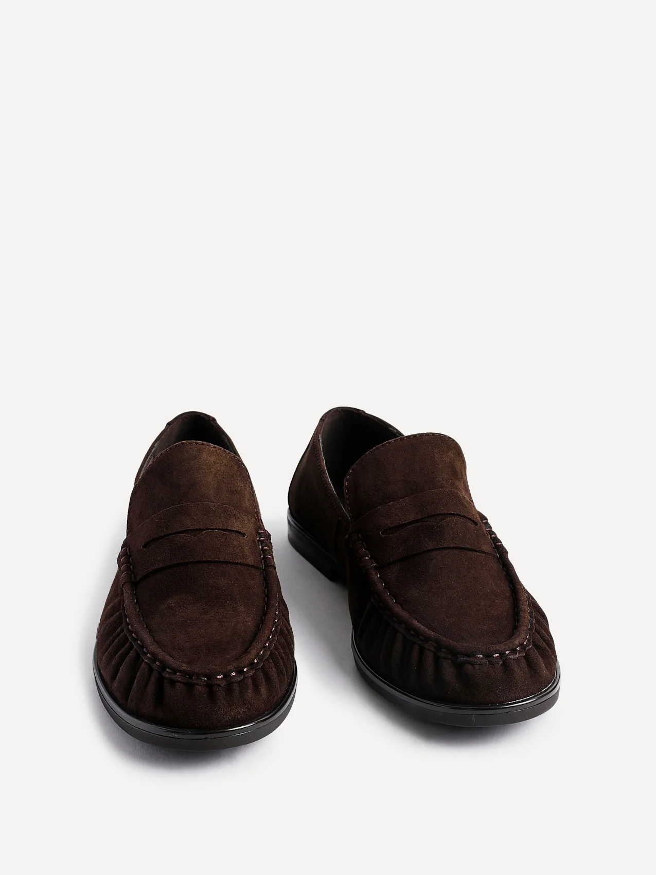 Belmont Brown Suede Leather Loafers - Image 3