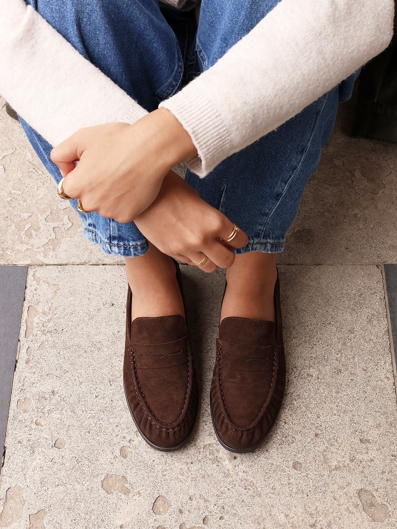 Belmont Brown Suede Leather Loafers - Image 6
