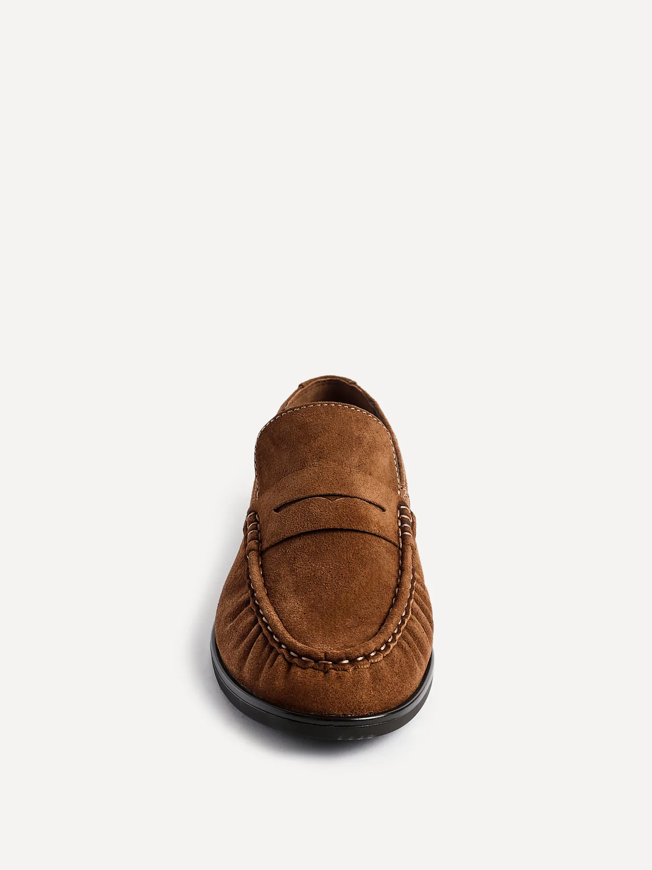 Belmont Tan Suede Leather Loafers - Image 4