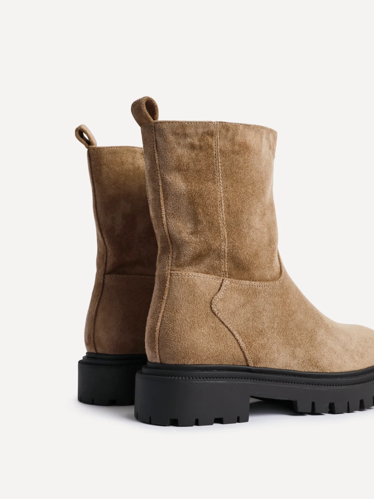 Bentley Sand Chunky Ankle Boots - Image 4