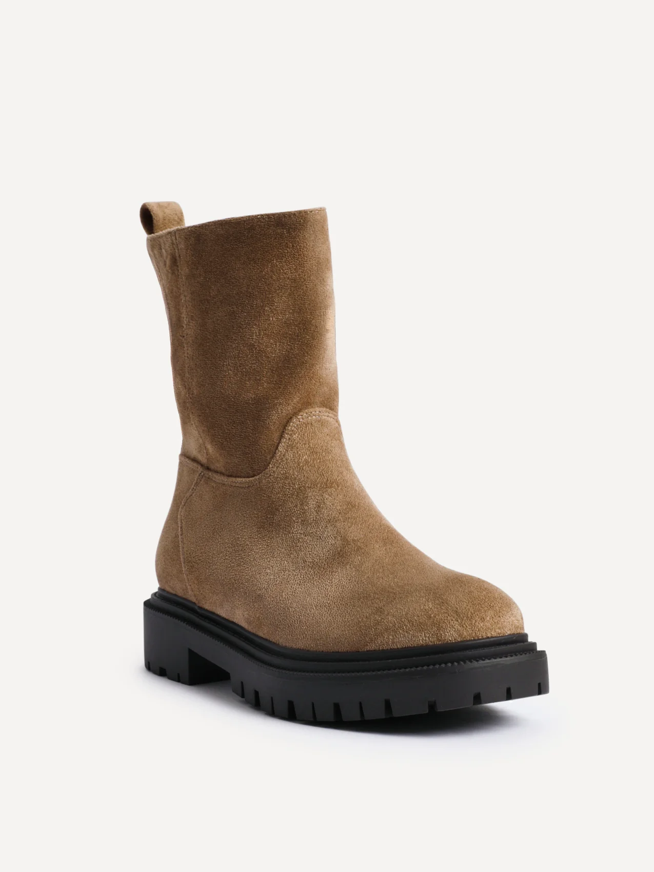 Bentley Sand Chunky Ankle Boots - Image 5