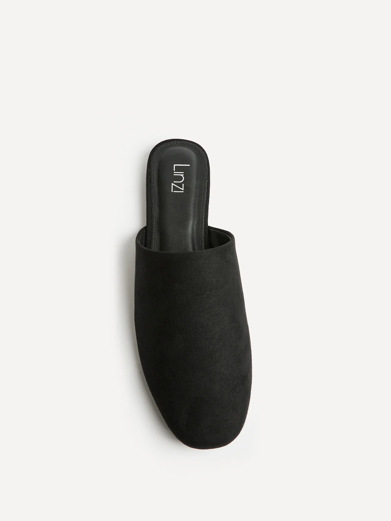 Blake Black Faux Suede Mules - Image 4