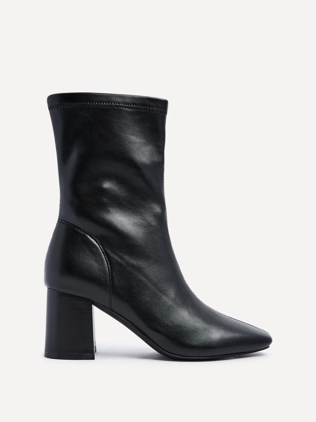 Bronx Black Block Heeled Boots - Image 2