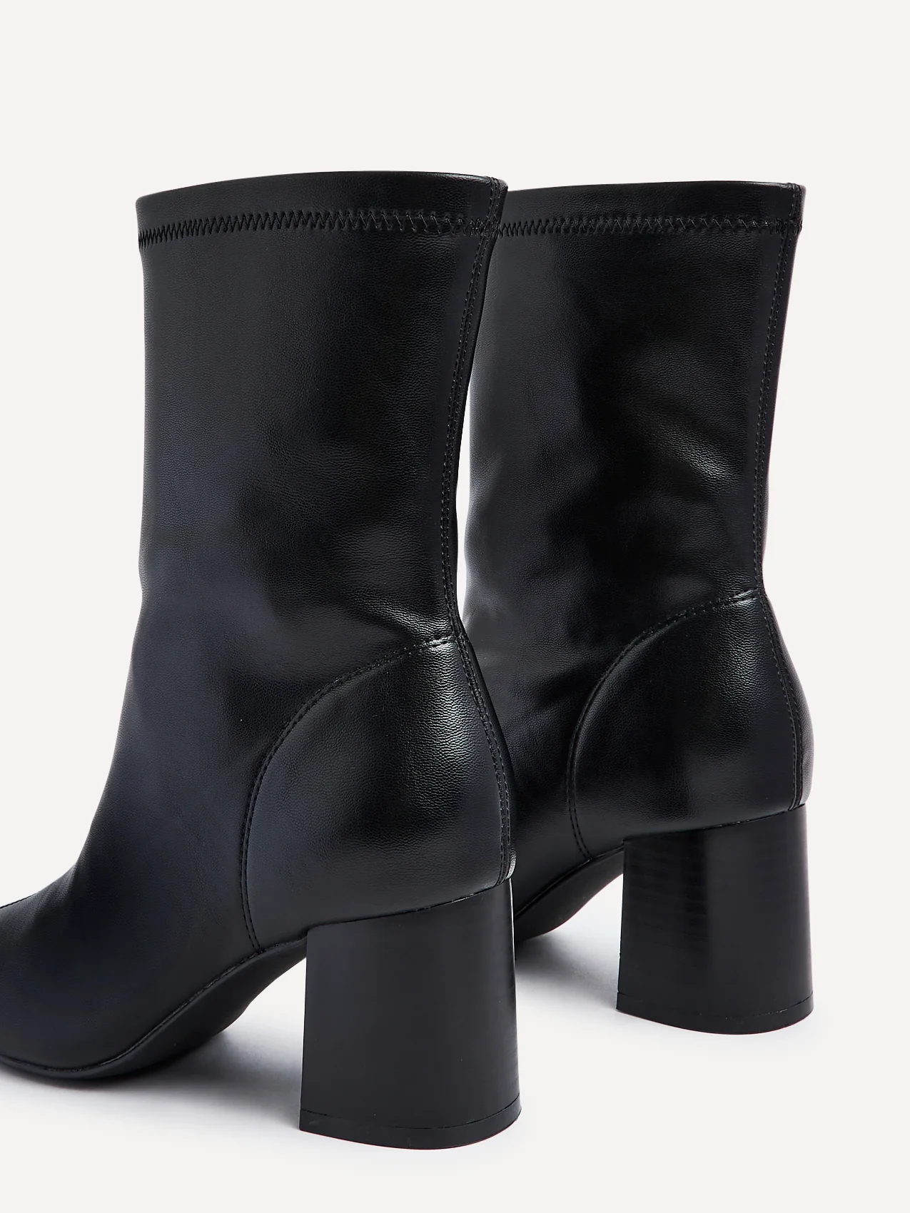 Bronx Black Block Heeled Boots - Image 5