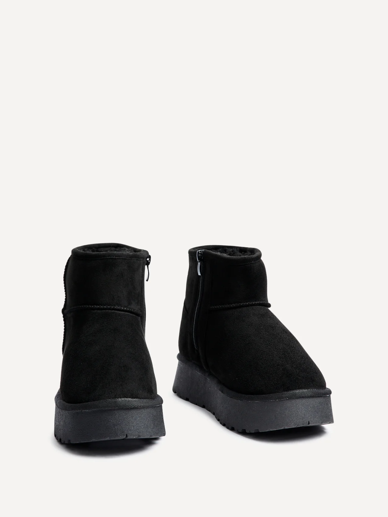 Cammie Black Platform Ankle Boots - Image 3