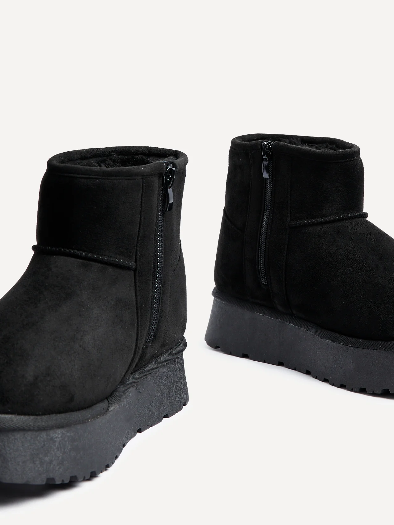 Cammie Black Platform Ankle Boots - Image 4