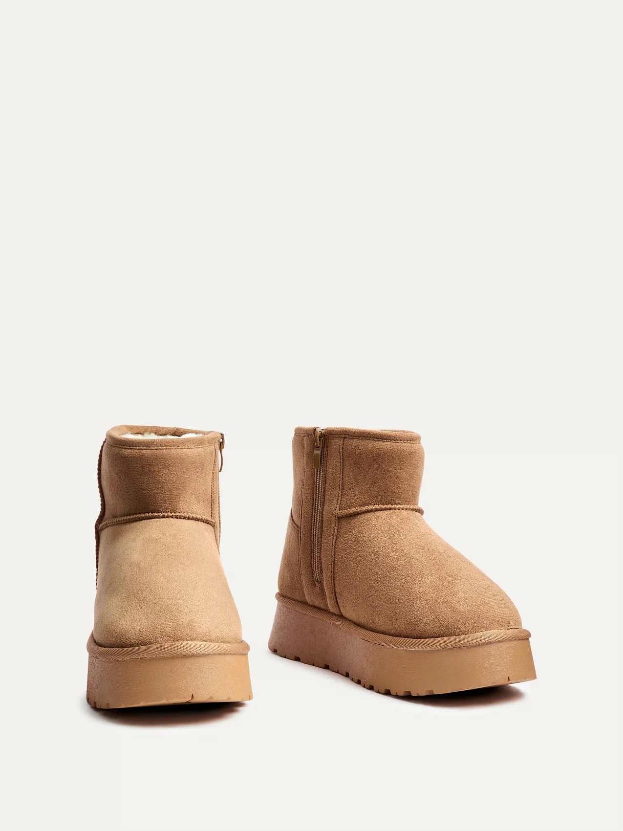 Cammie Chestnut Platform Ankle Boots - Image 3
