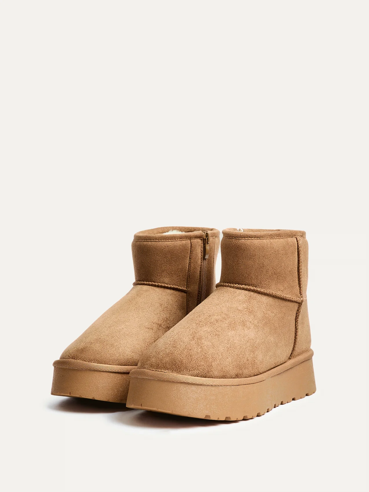 Cammie Chestnut Platform Ankle Boots - Image 4
