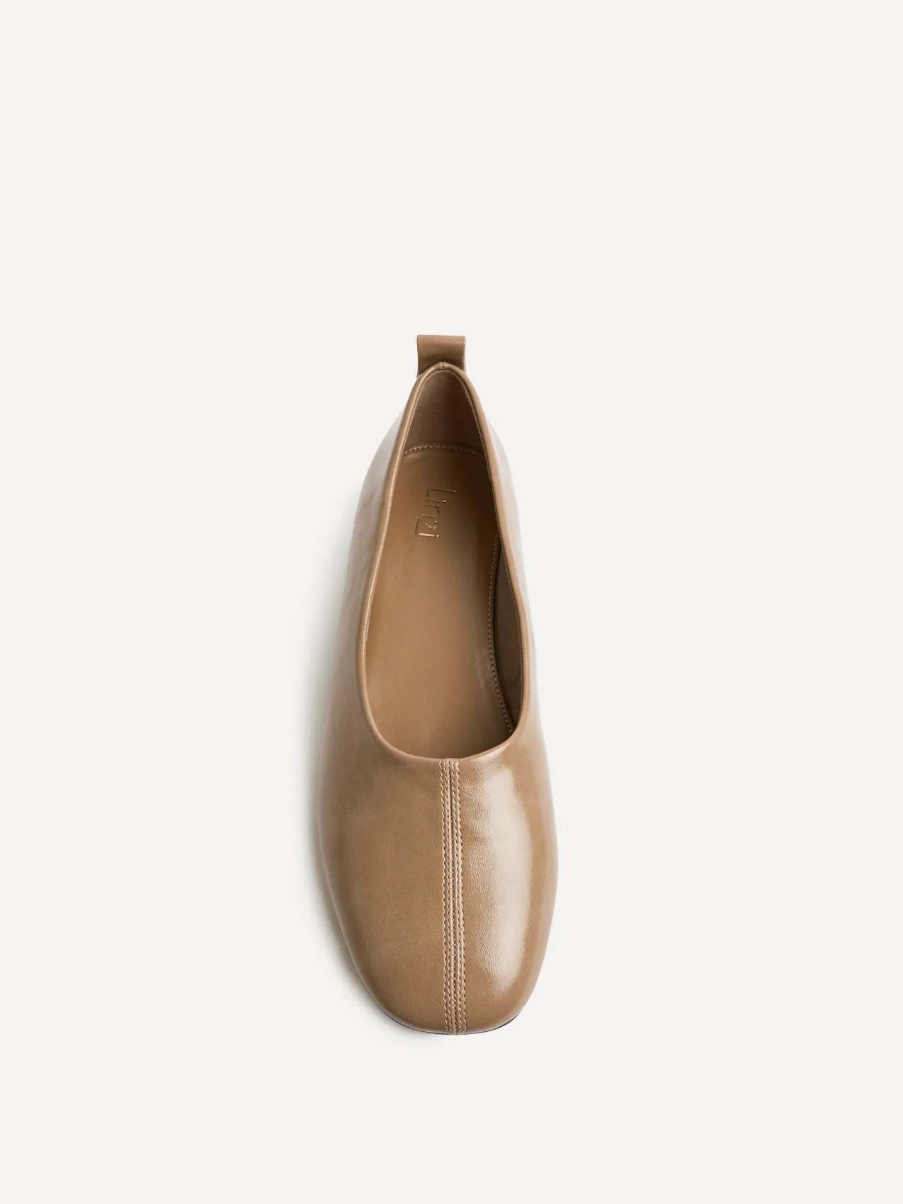 Capsule Camel Faux Leather Ballet Flats - Image 4