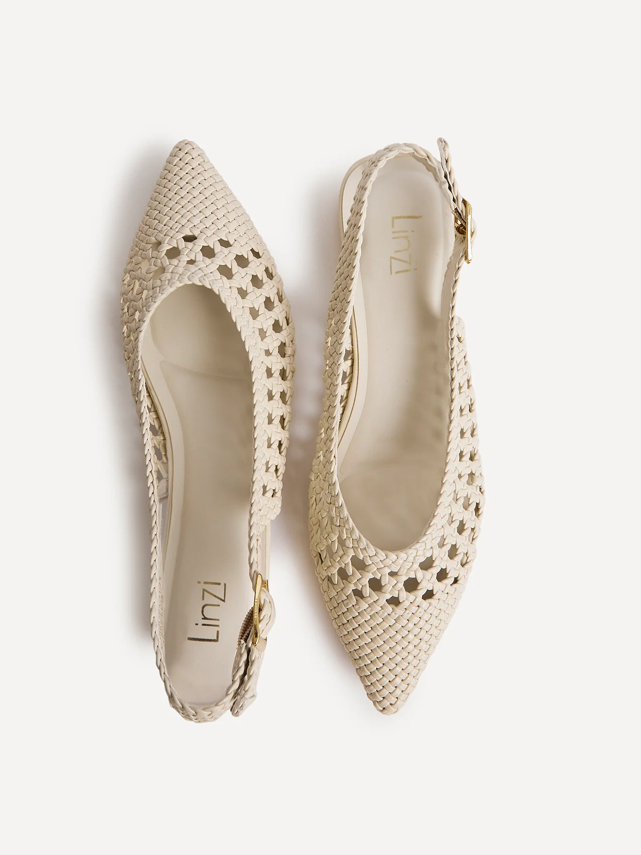 Carolina Ivory Faux Leather Ballet Flats - Image 5