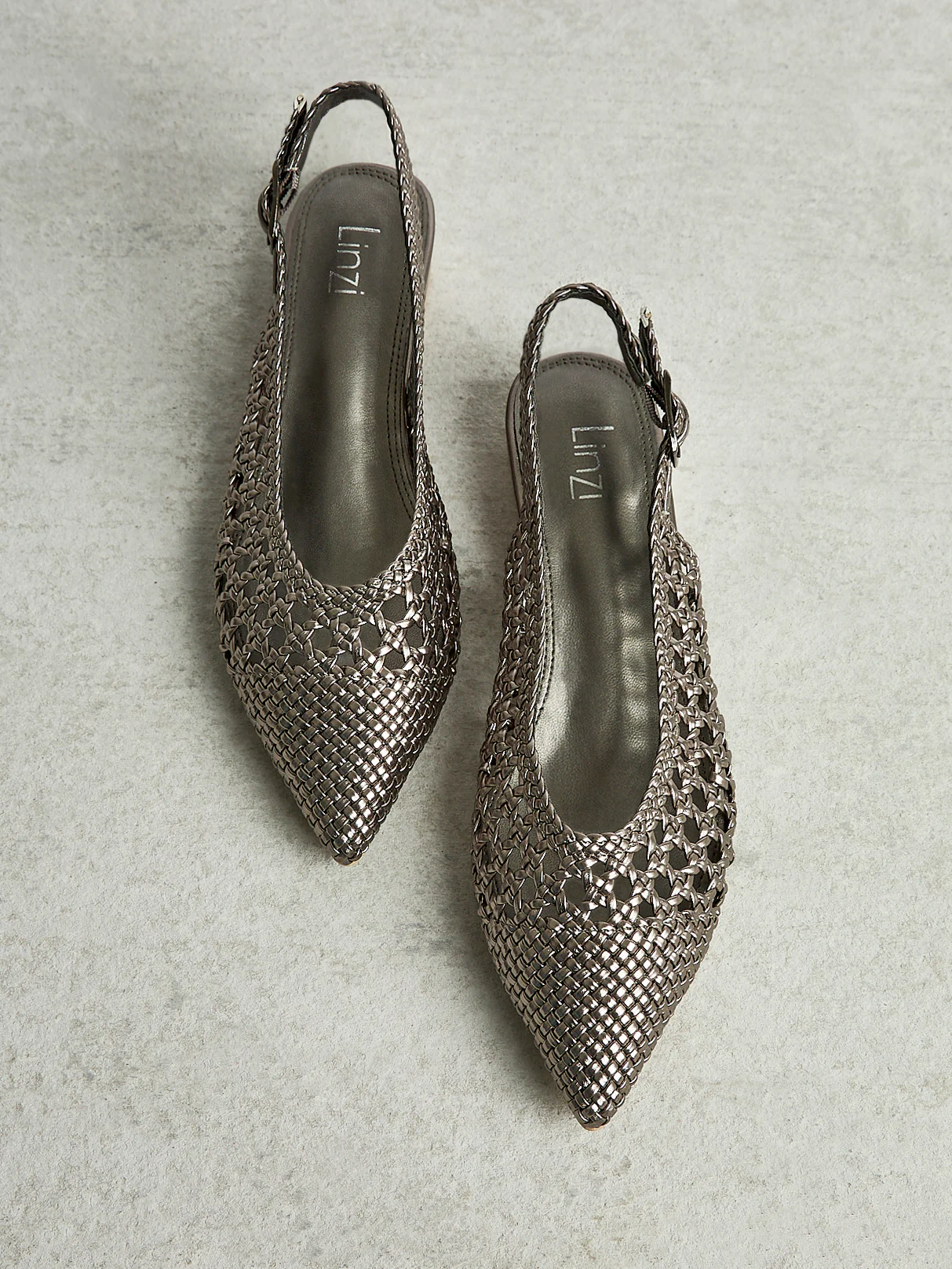 Carolina Pewter Faux Leather Ballet Flats - Image 6