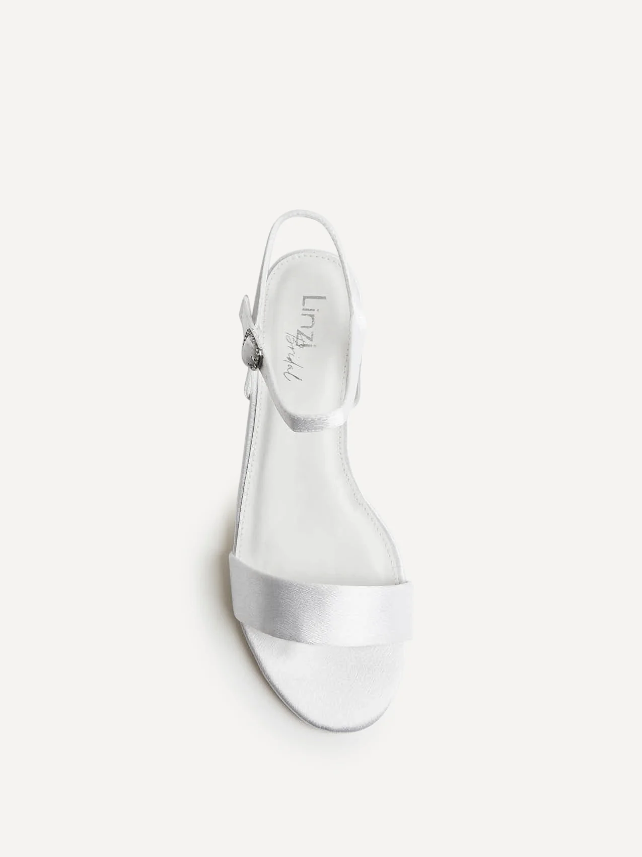 Chapel Bridal Ivory Satin Heeled Sandals - Image 4
