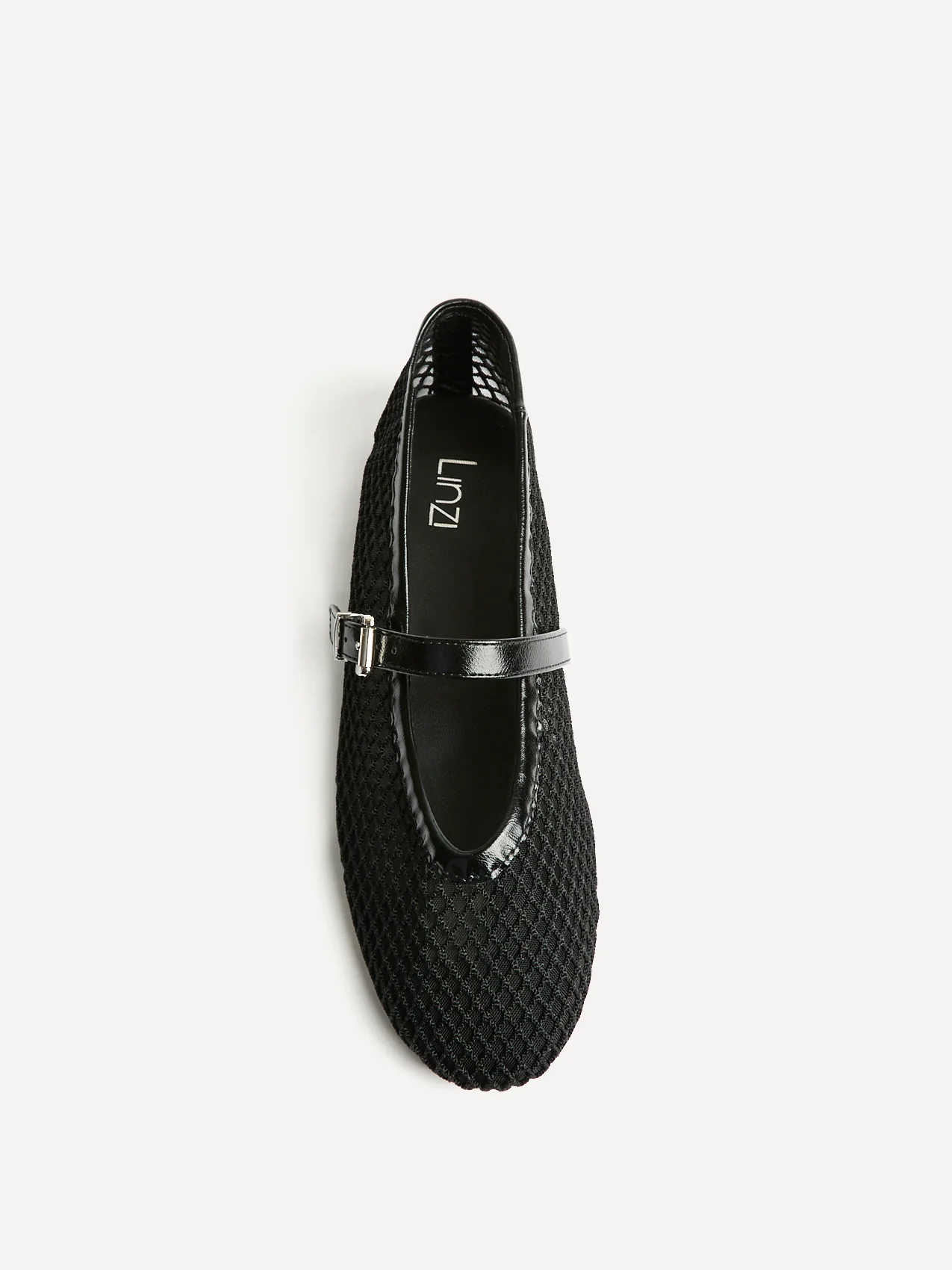 Clara Black Mesh Mary Jane Pumps - Image 4
