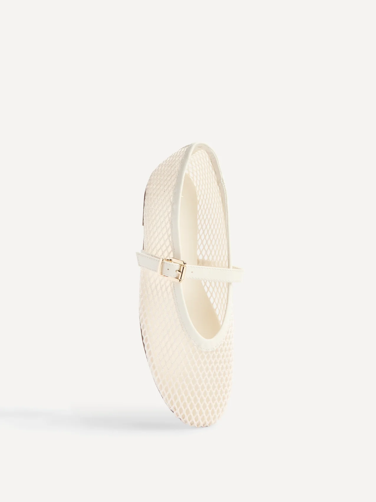 Clara Ivory Mesh Mary Jane Pumps - Image 5