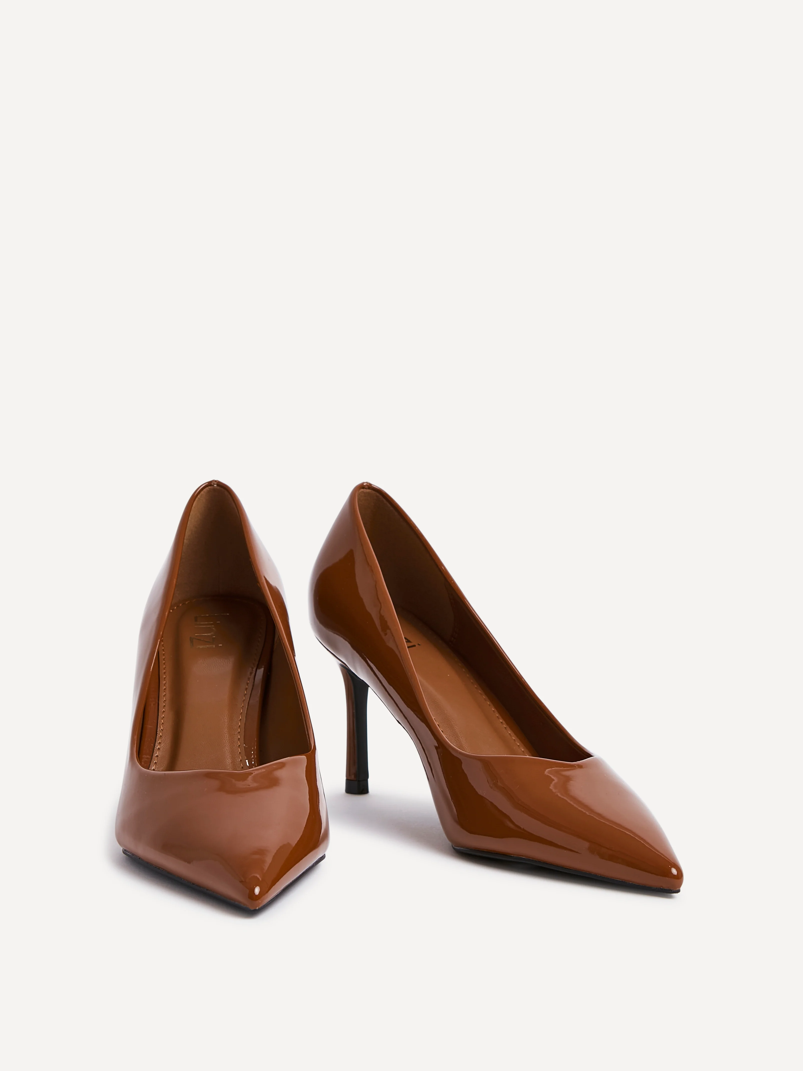 Classic Cognac Patent Court Heels - Image 3