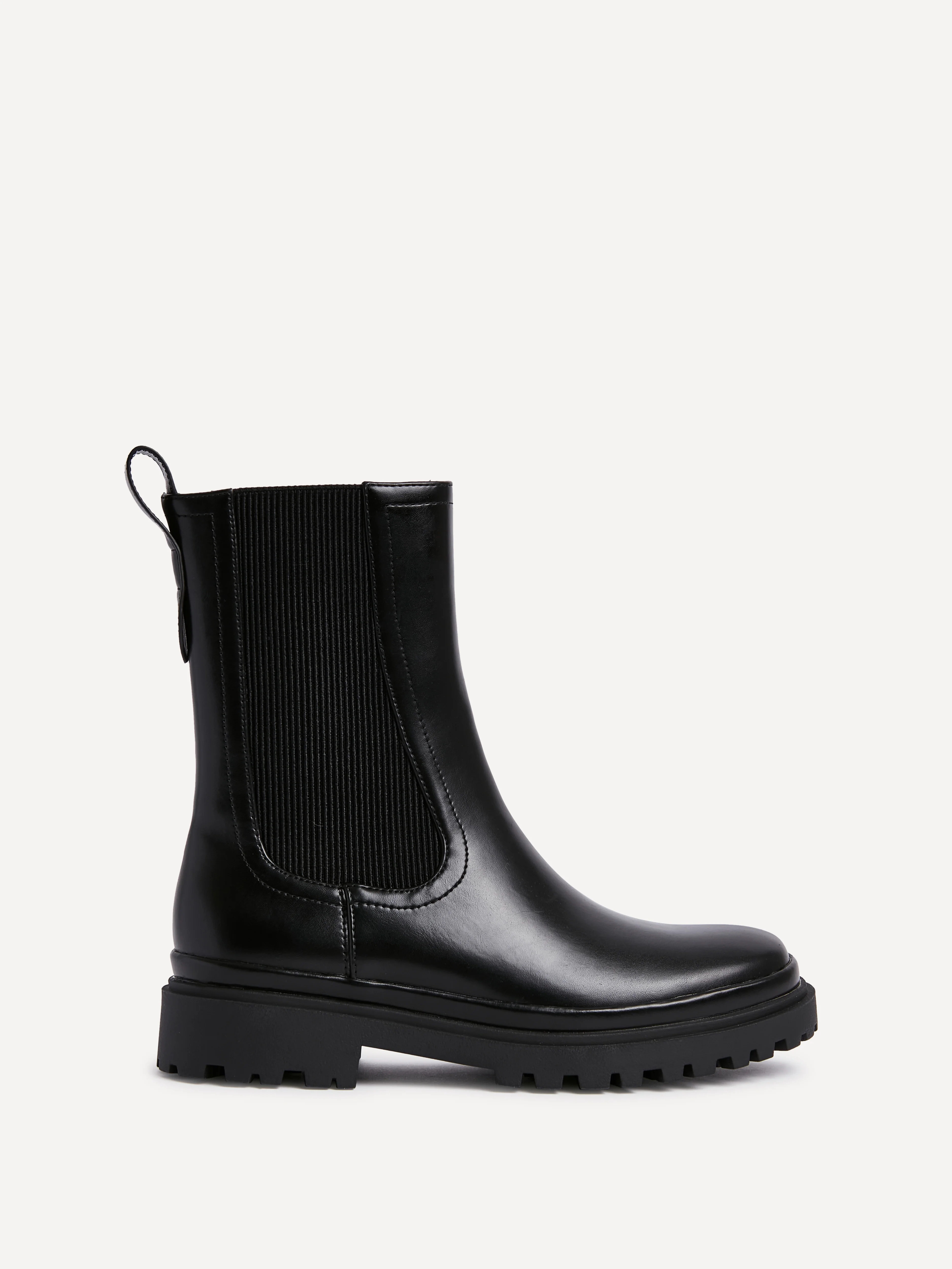 Command Black Chunky Chelsea Boots - Image 2