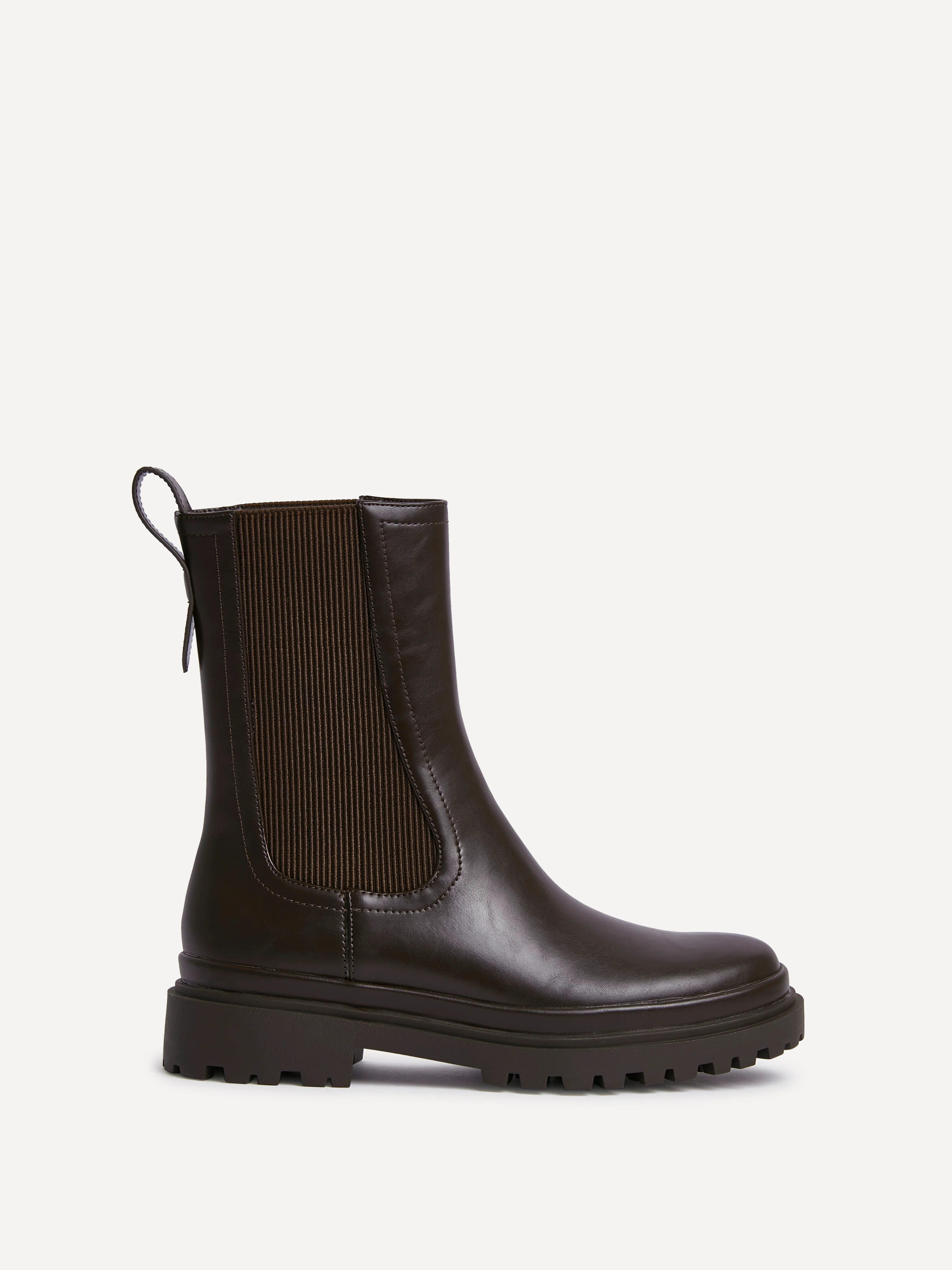 Command Brown Chunky Chelsea Boots - Image 2