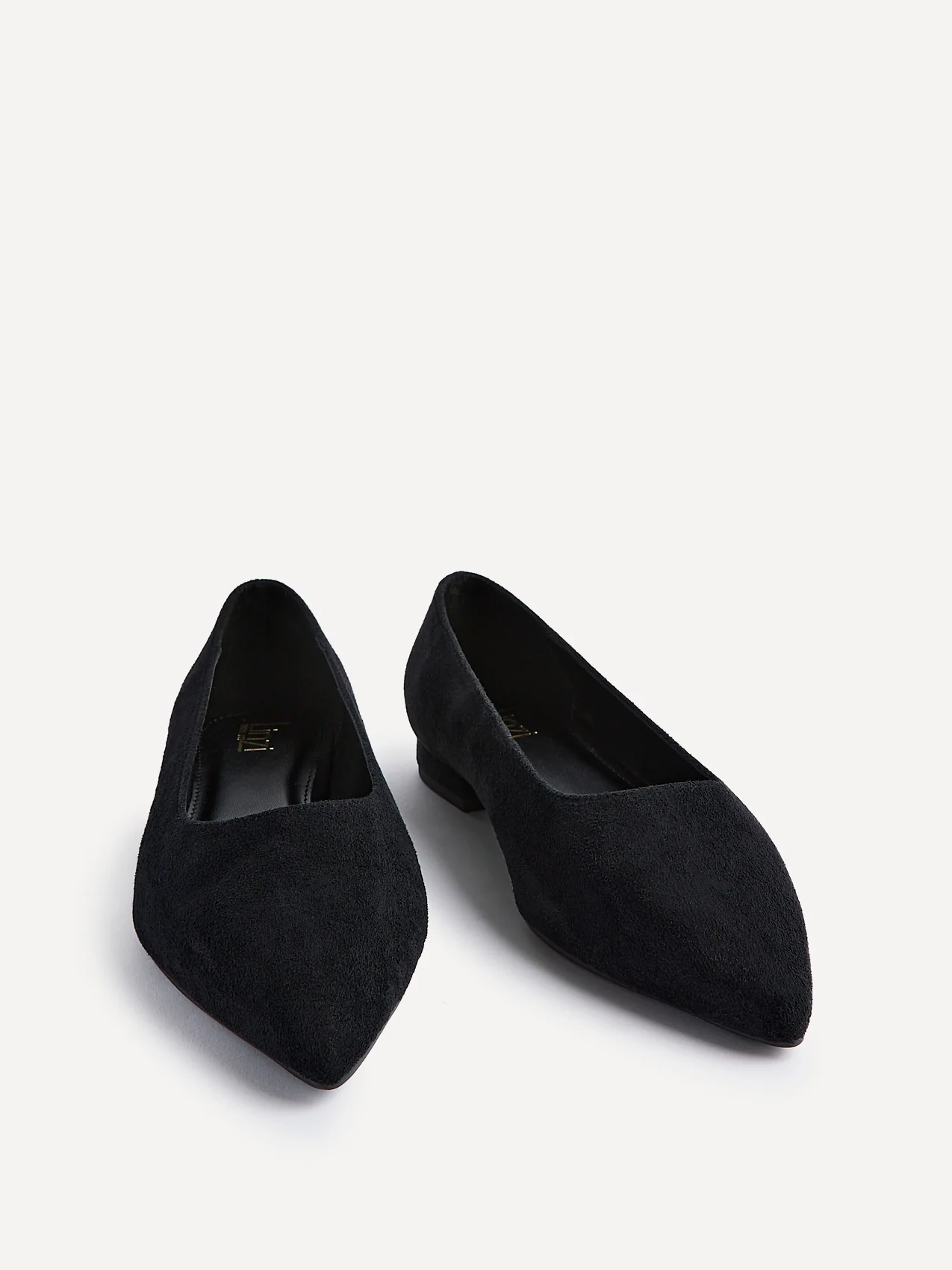 Compete Wide Fit Black Faux Suede Pumps - Image 3