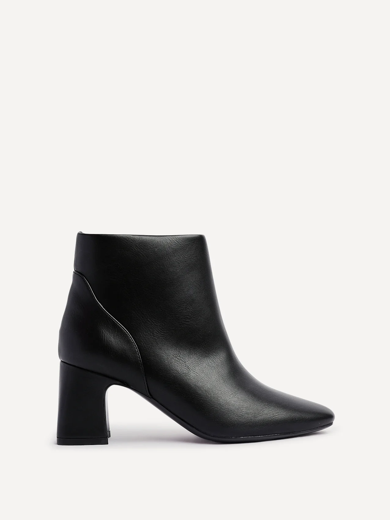 Cove Black Heeled Ankle Boots - Image 2