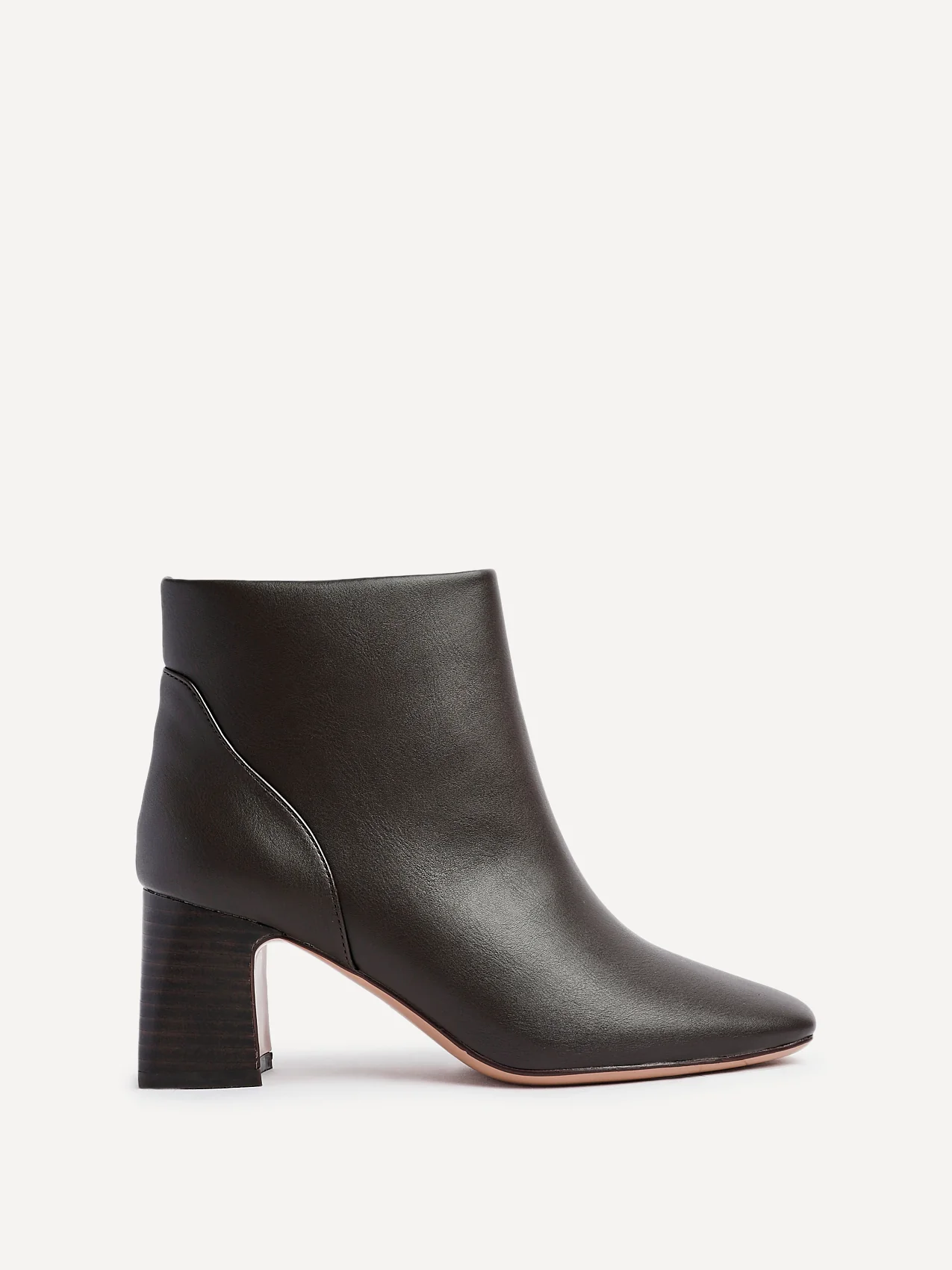 Cove Brown Faux Leather Ankle Boots - Image 2