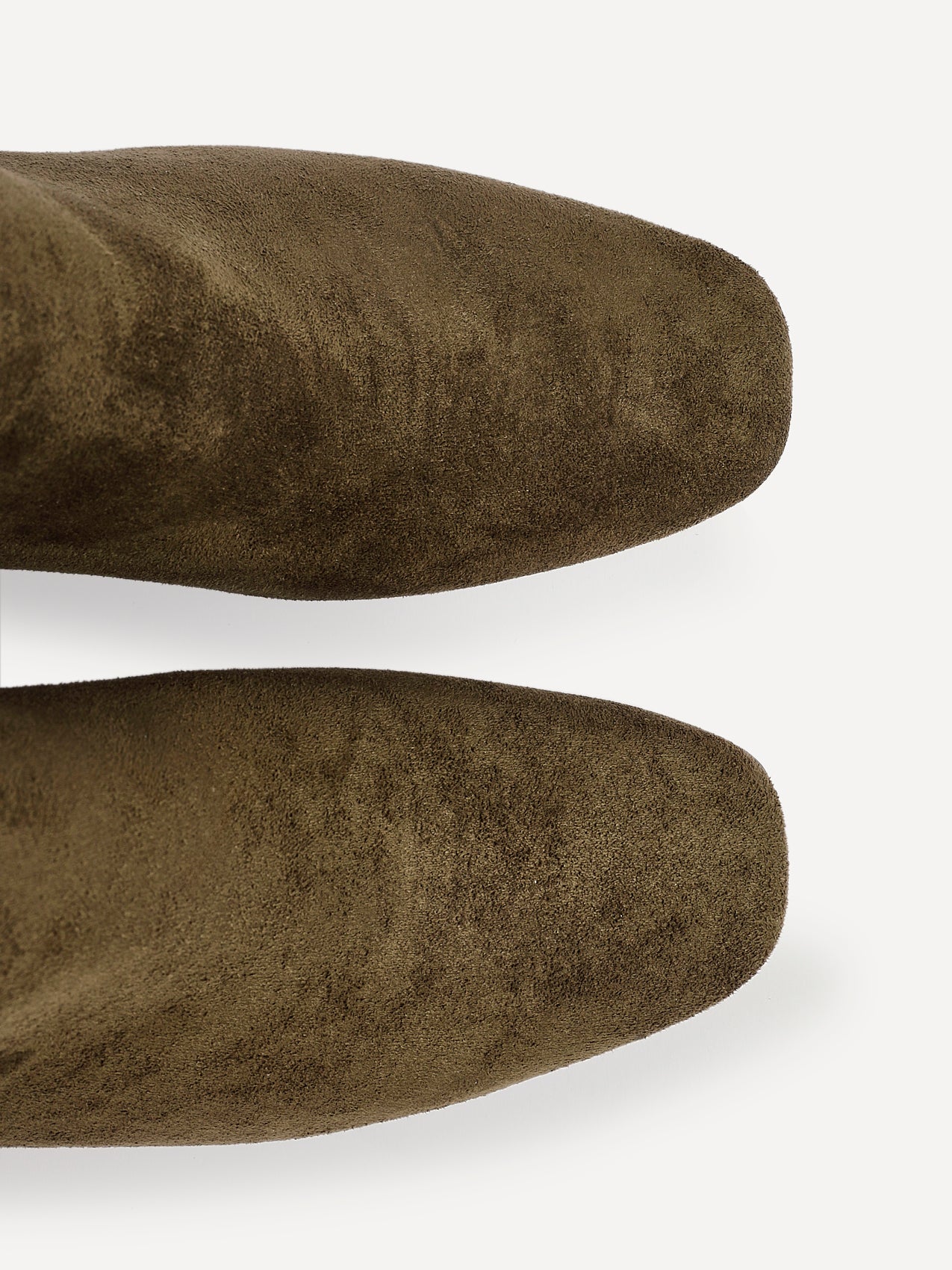 Cove Khaki Faux Suede Ankle Boots - Image 4