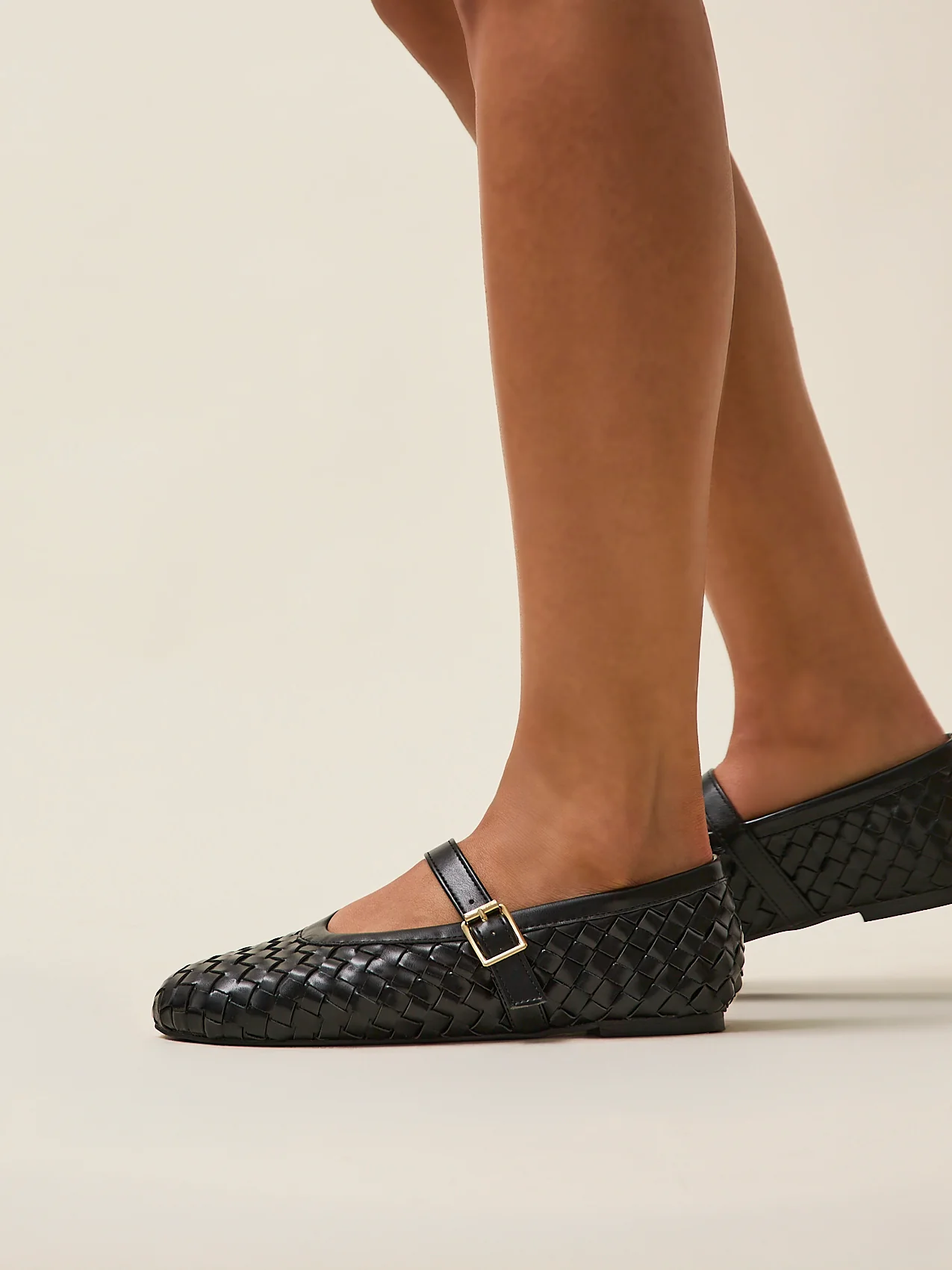 Daily Black Faux Leather Mary Jane Pumps - Image 6