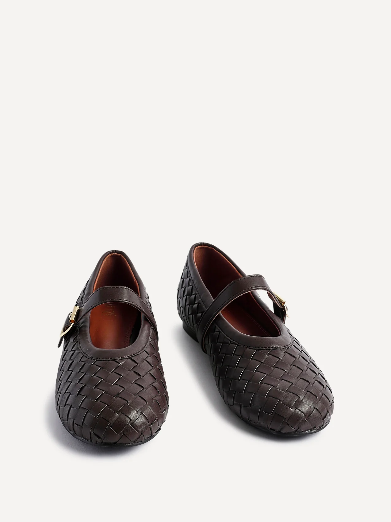 Daily Brown Faux Leather Mary Jane Pumps - Image 3
